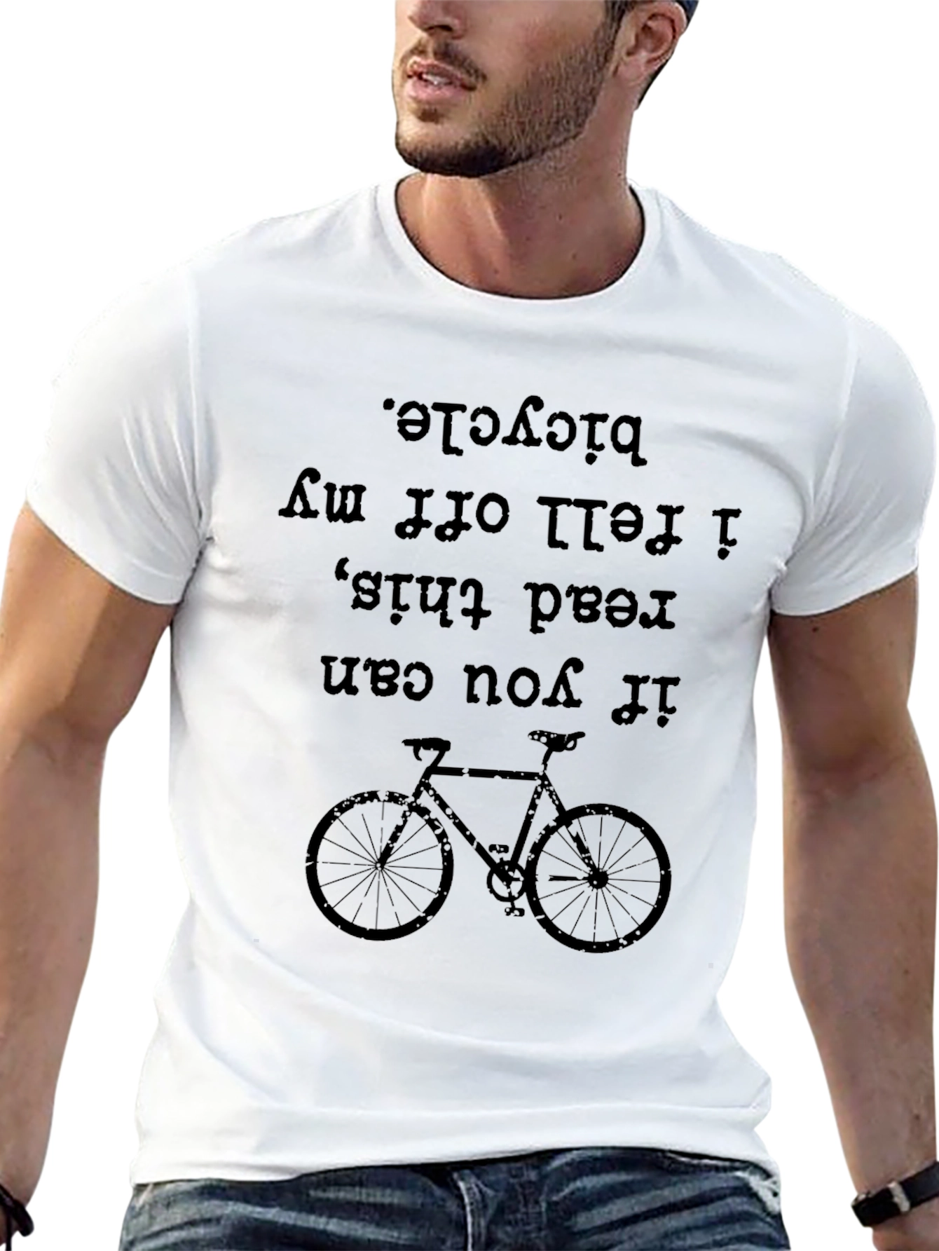 Funny Bicycle Graphic T-Shirt