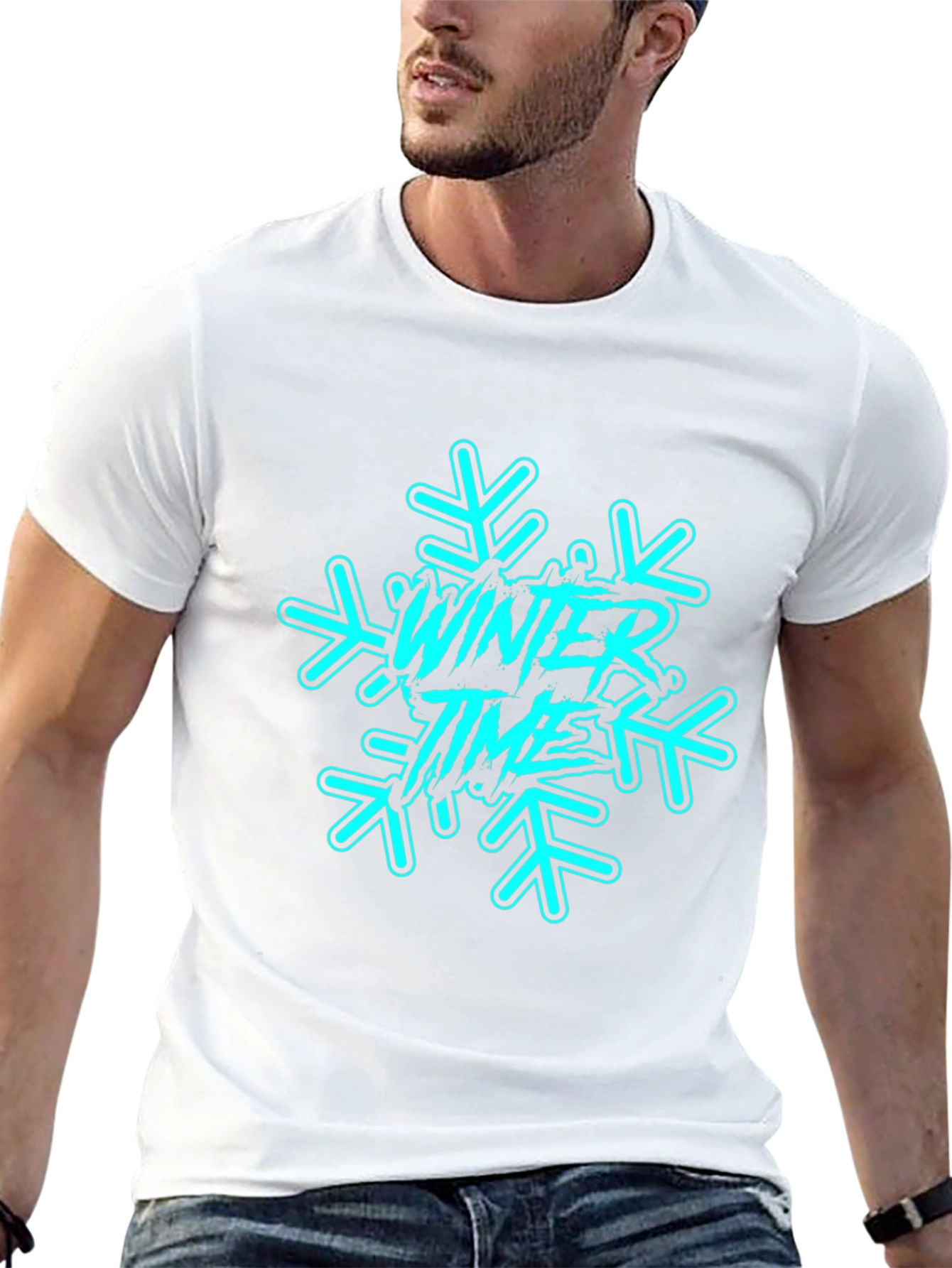 Winter Time Graphic Tee - Black
