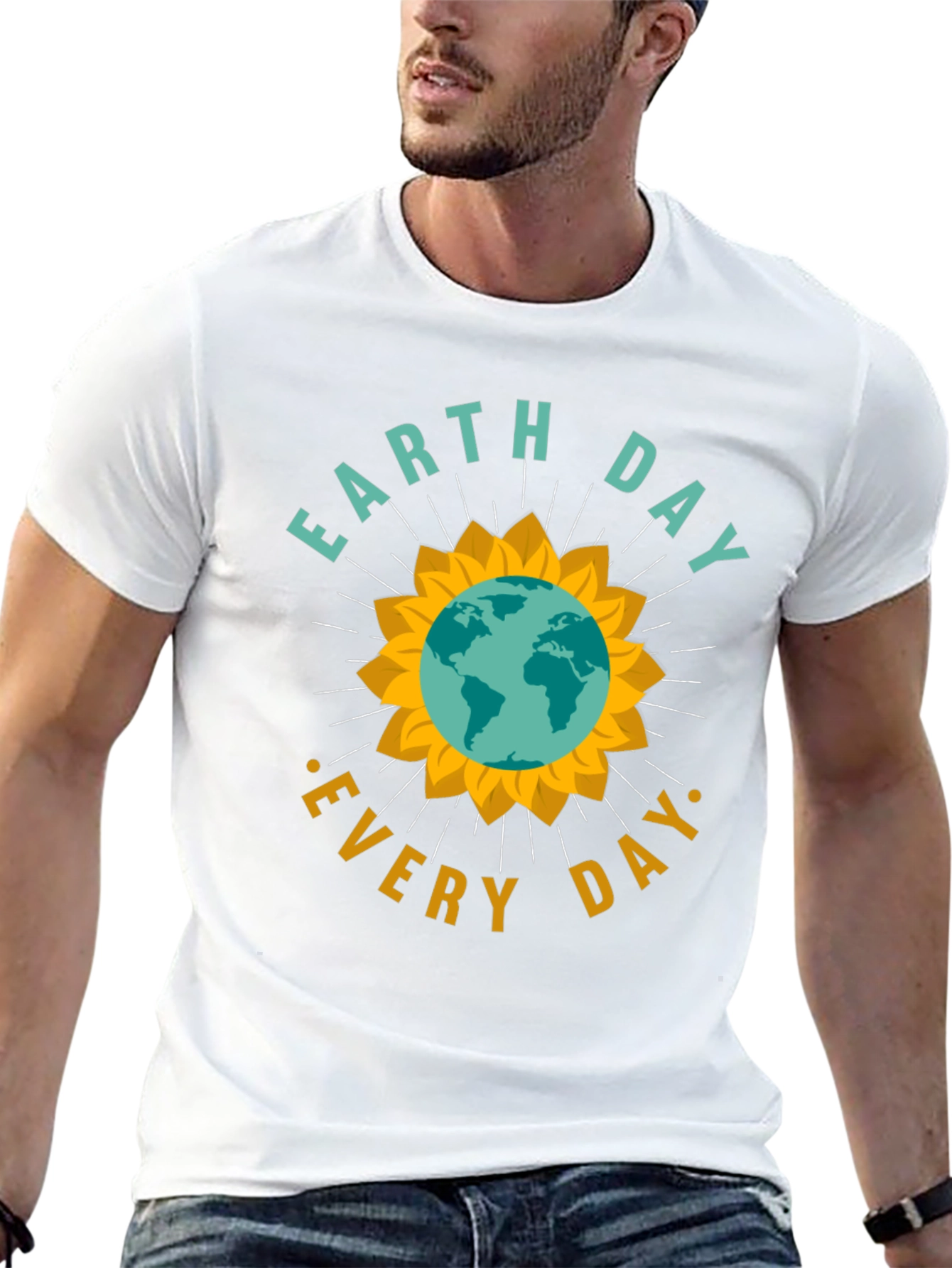 Earth Day Every Day Graphic Tee - Black