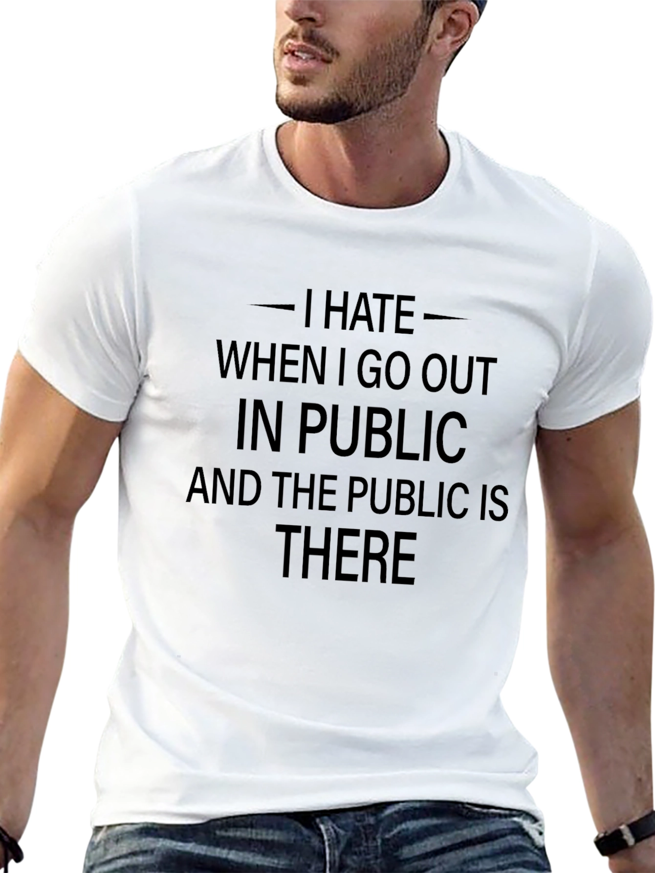 I Hate Public T-Shirt: Introvert Humor Tee