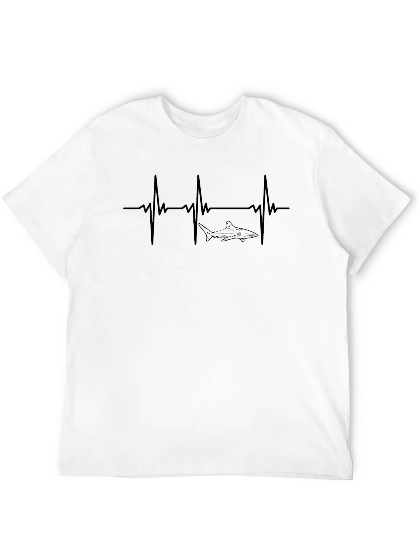 Shark Heartbeat Graphic T-Shirt