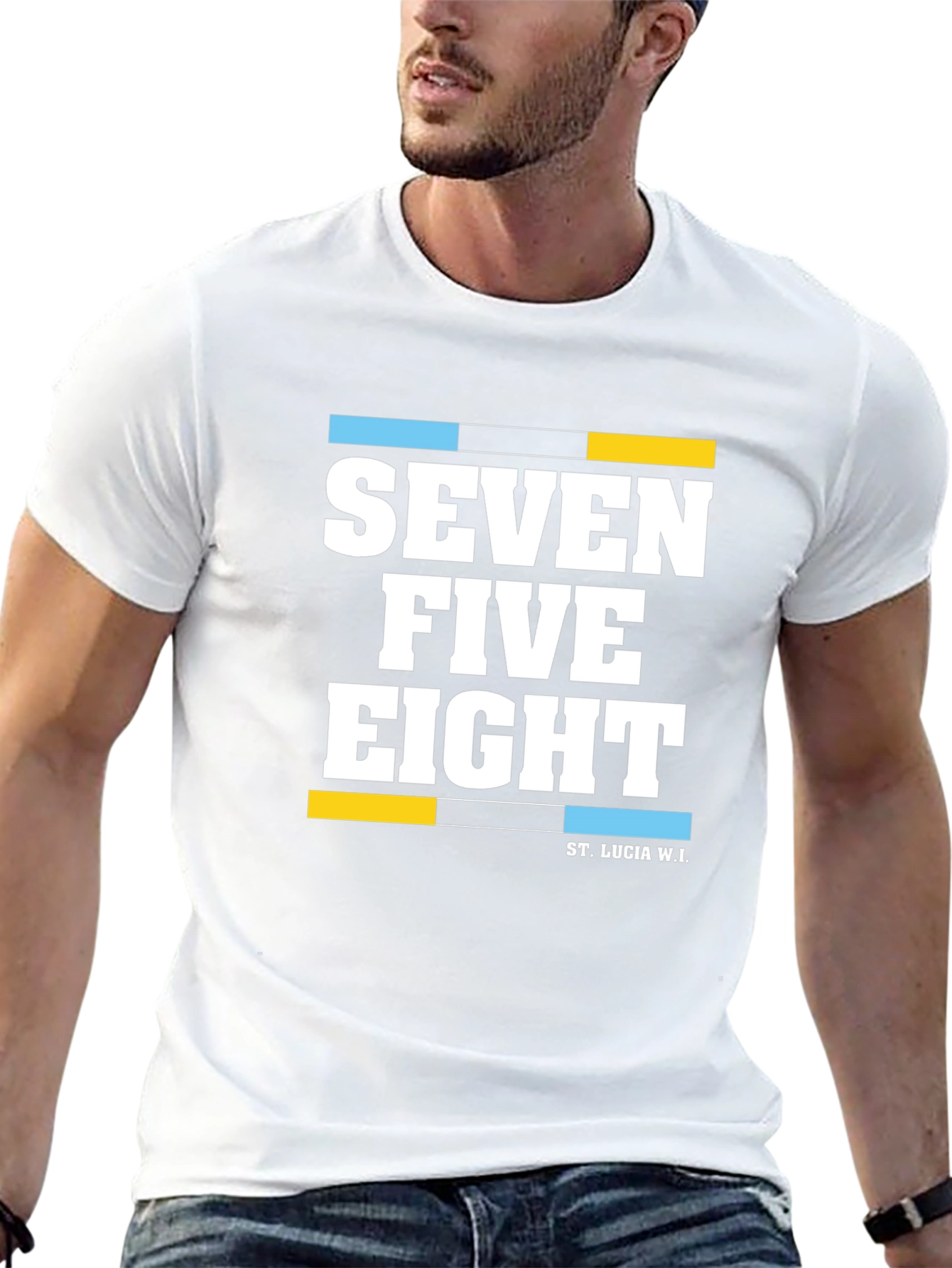 Seven Five Eight T-Shirt - St. Lucia W.I.