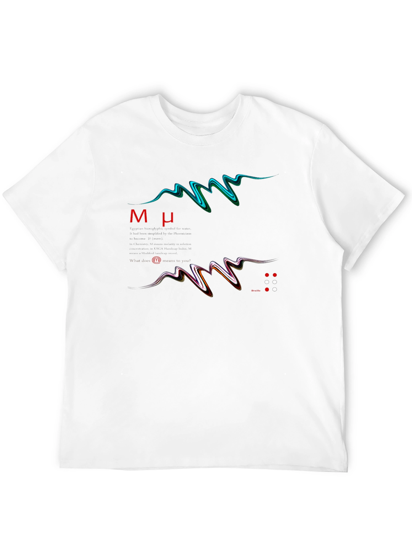 Abstract Graphic Print Black Tee
