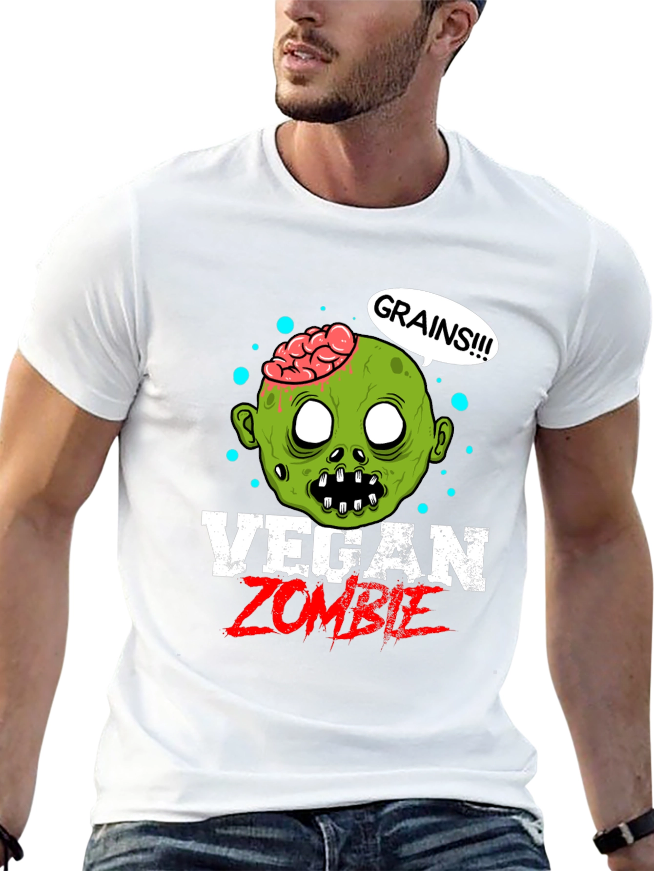 Vegan Zombie T-Shirt - Grains!