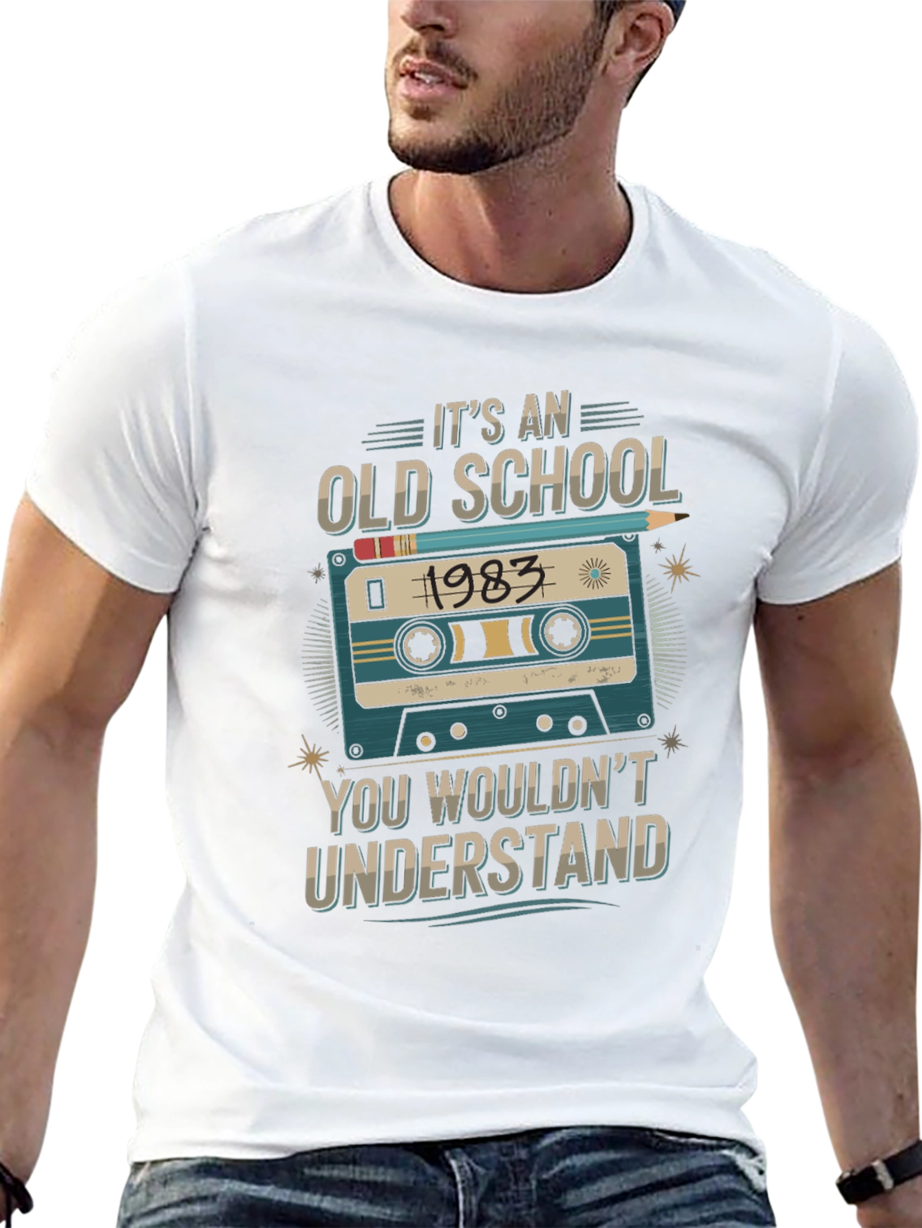 Old School 1983 Cassette Tape T-Shirt