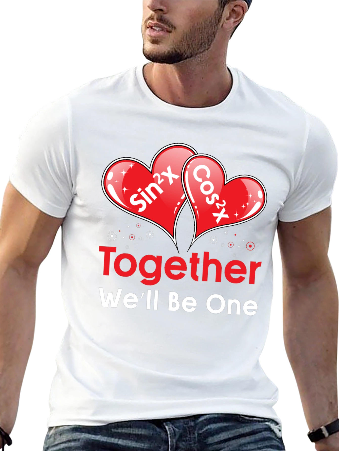 Math Love T-Shirt: Sin²x + Cos²x = 1