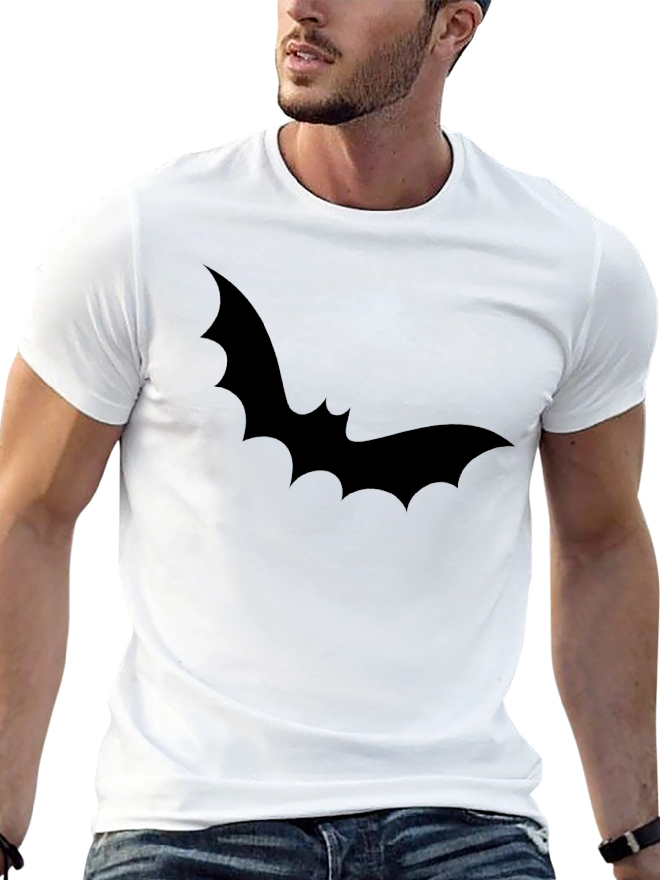 Bat Graphic Tee - Halloween Shirt