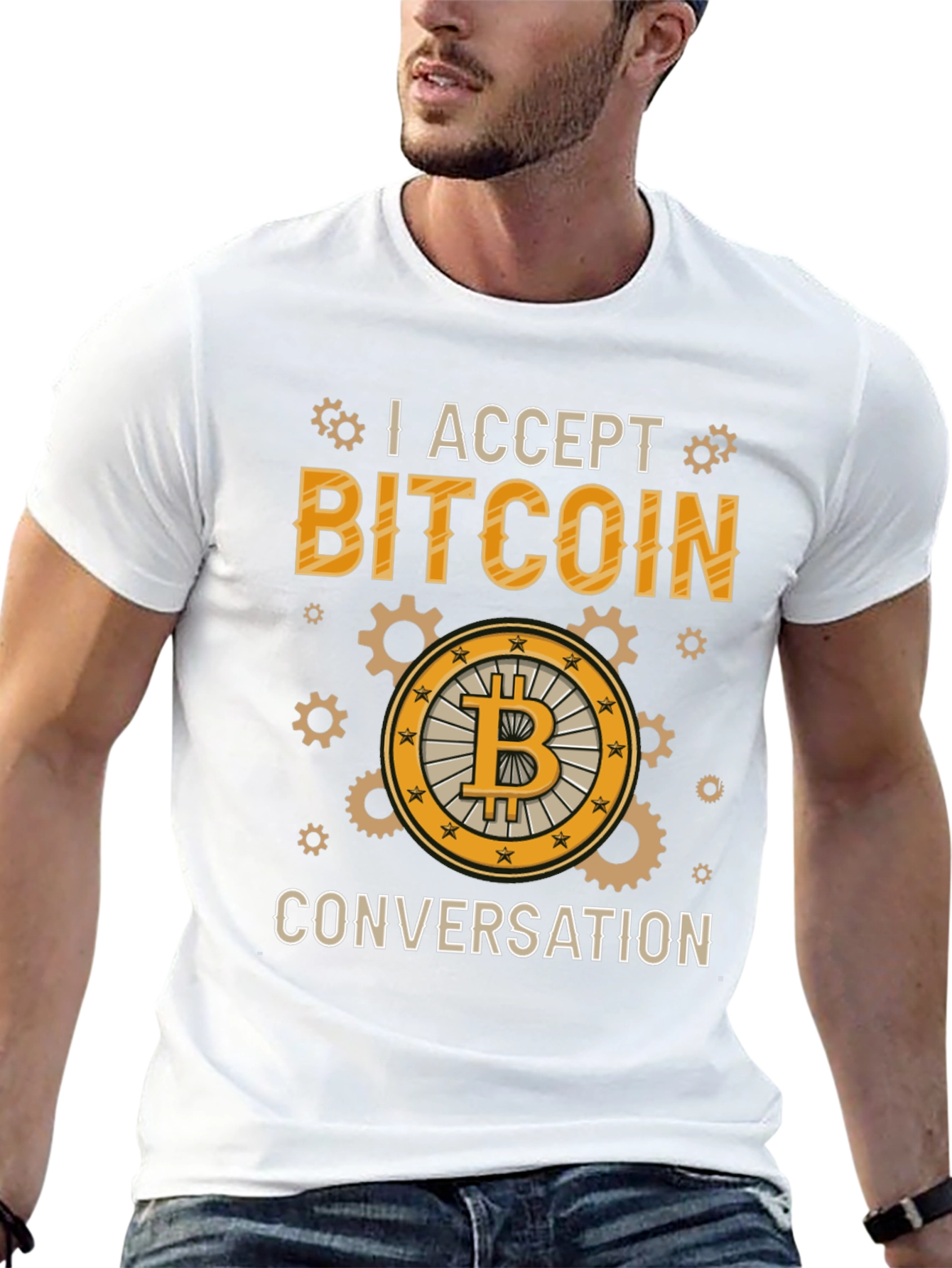 I Accept Bitcoin Conversation Tee