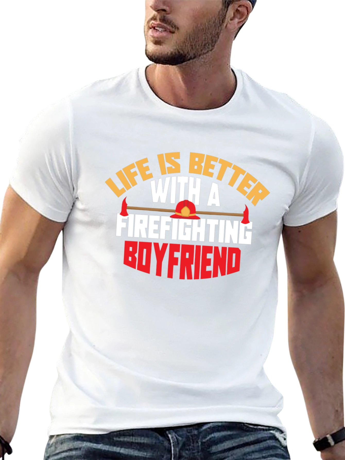 Firefighting Boyfriend Graphic Tee