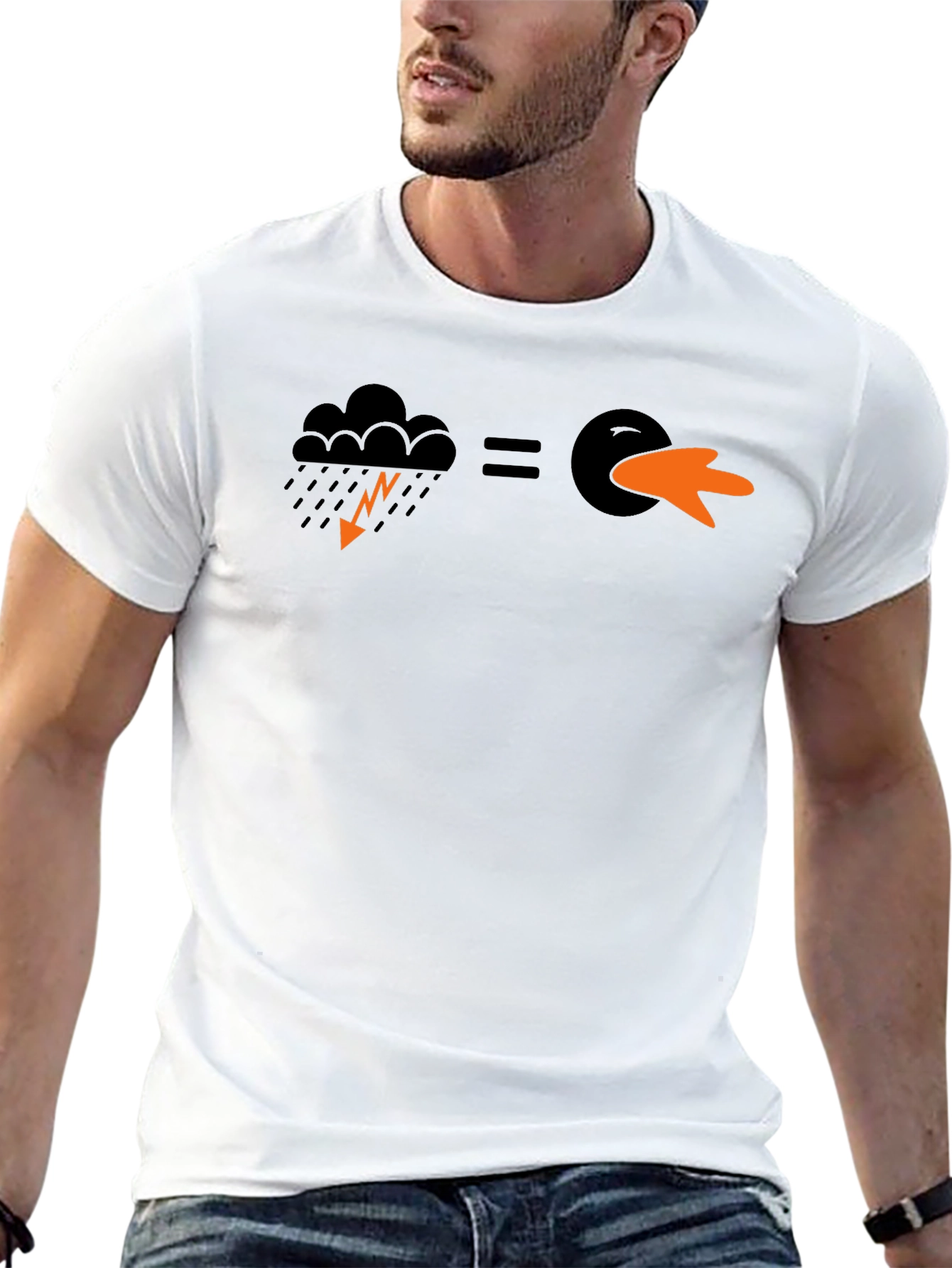 Funny Weather Duck Short-Sleeve T-Shirt