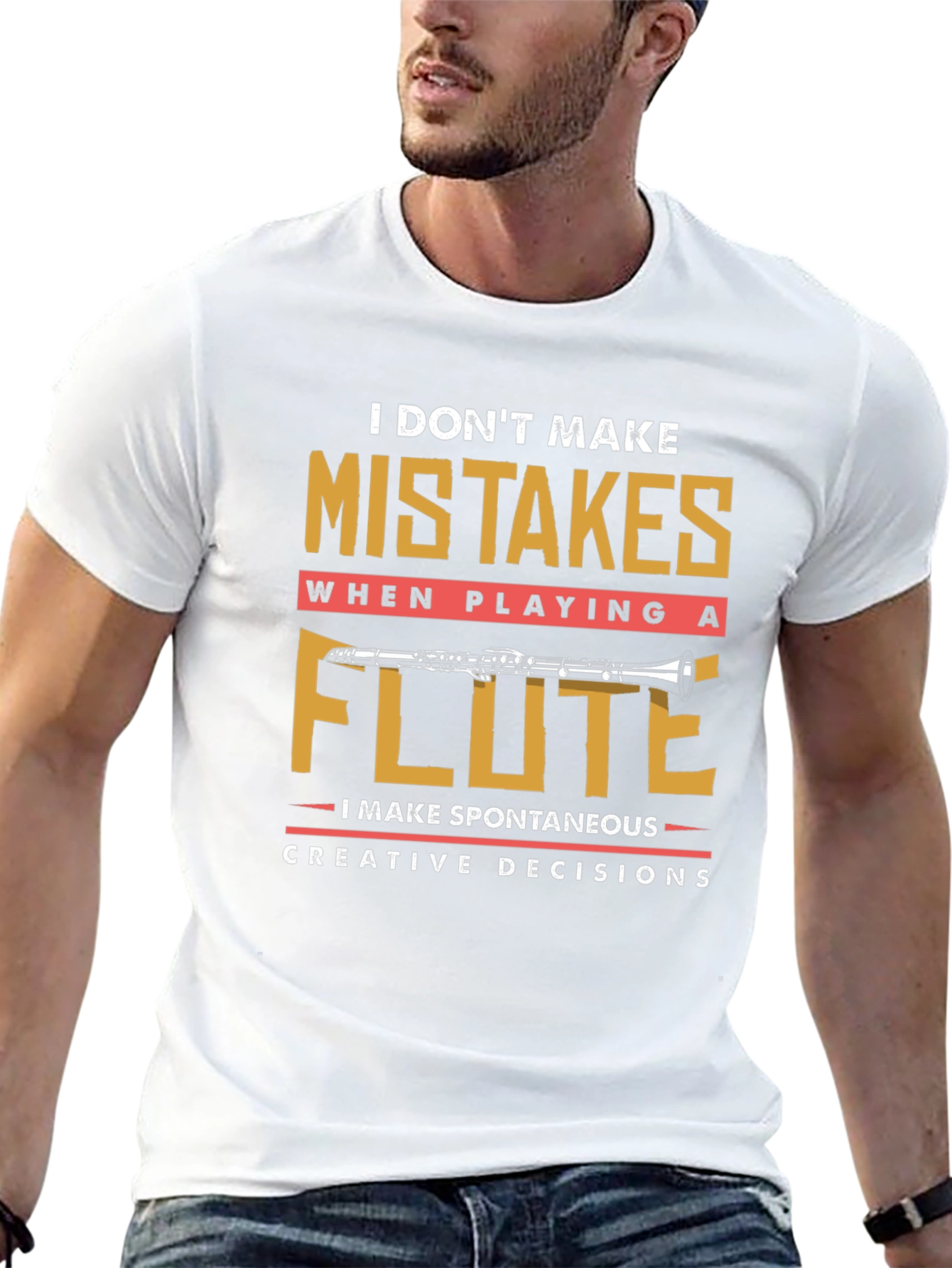 Funny Flute Player T-Shirt - I Dont Make Mistakes