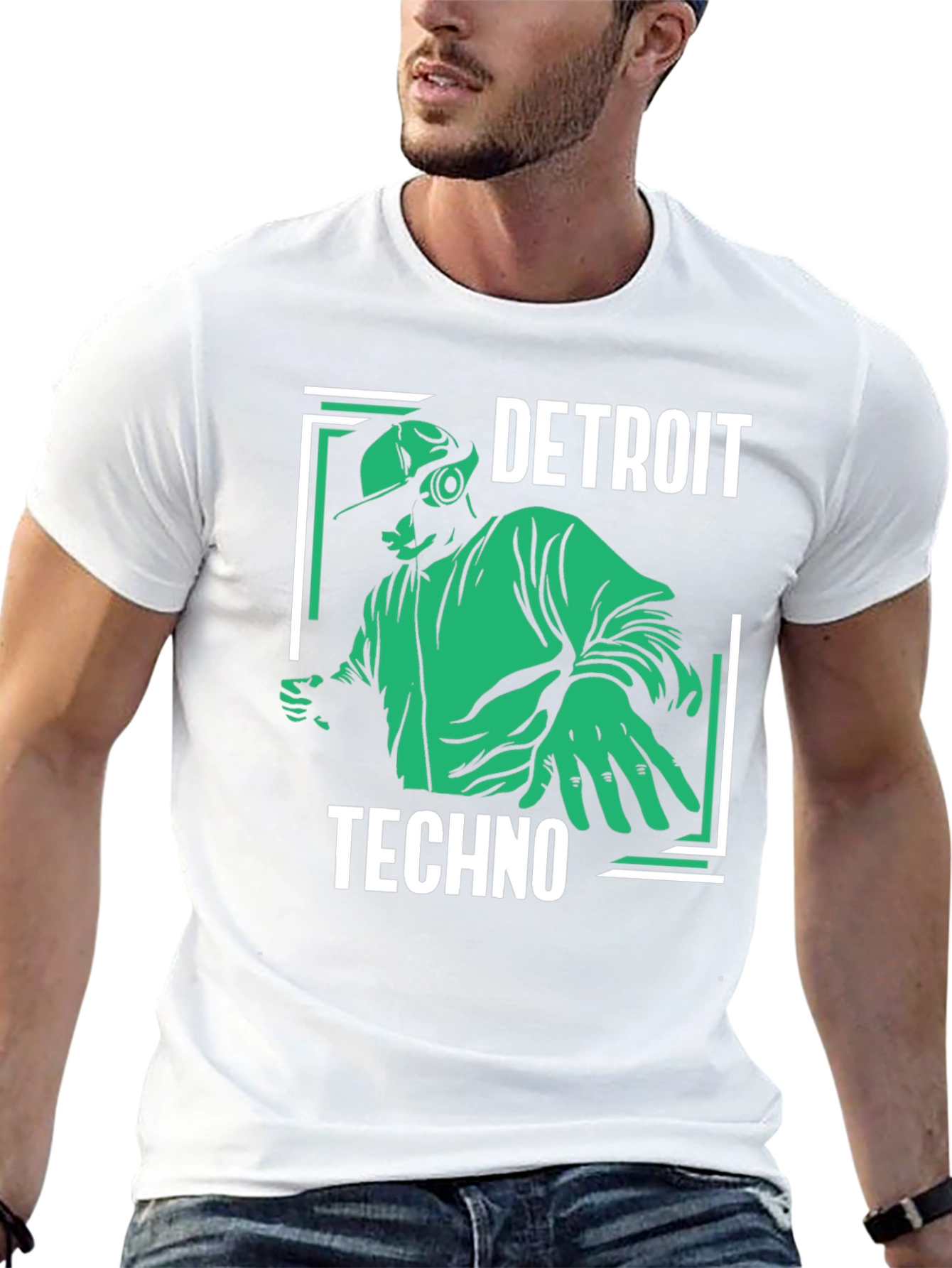 Detroit Techno T-Shirt - DJ Music Rave Tee