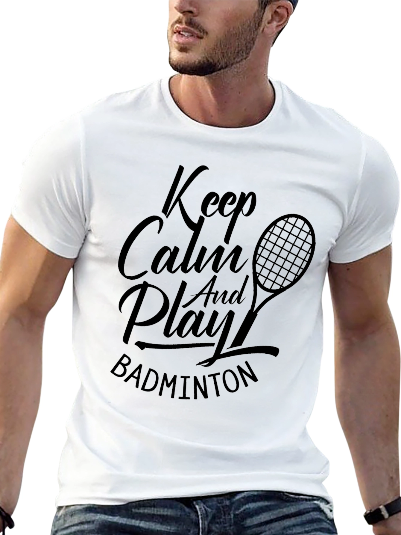 Keep Calm Badminton T-Shirt