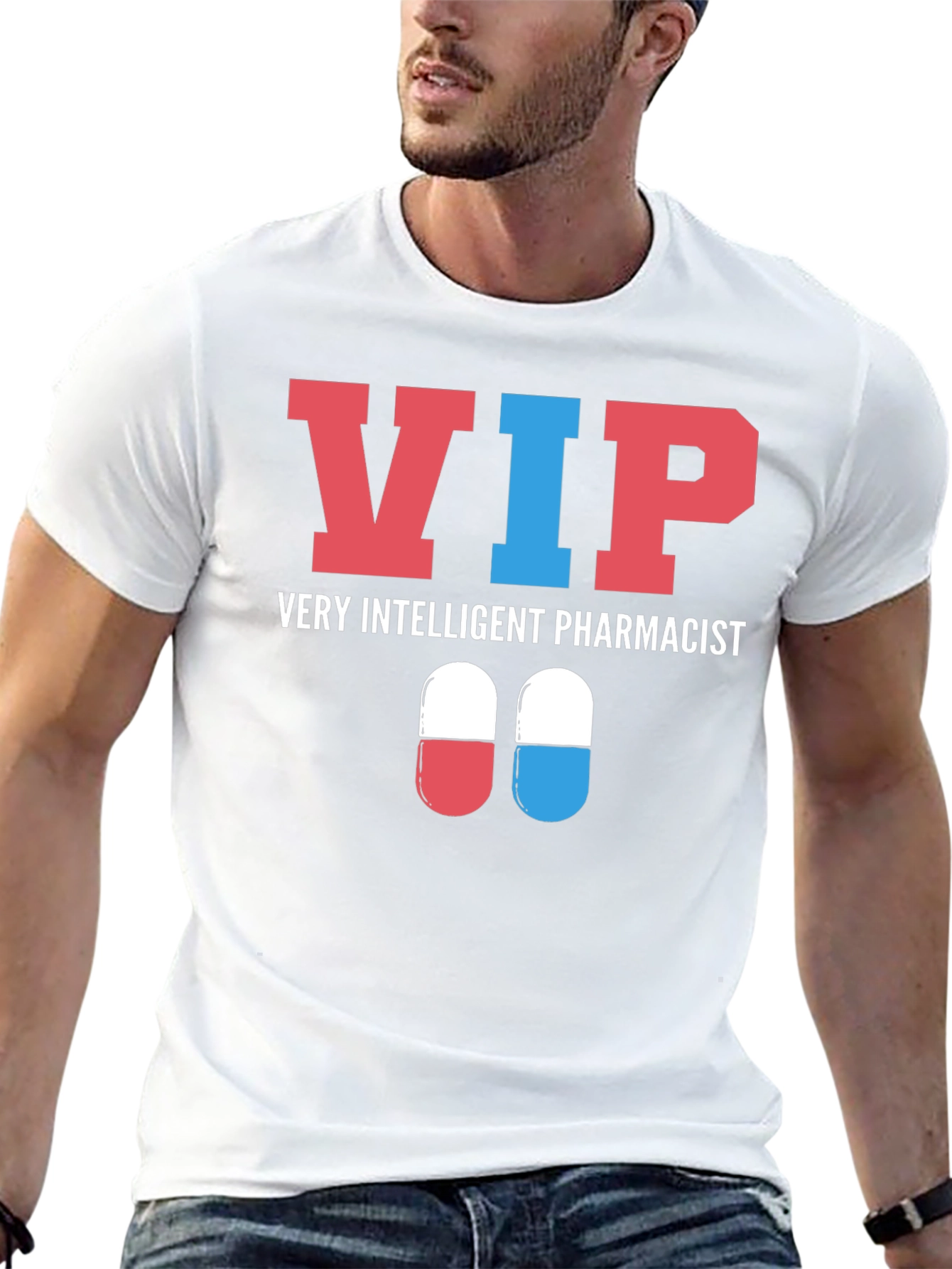 VIP Very Intelligent Pharmacist Graphic T-Shirt