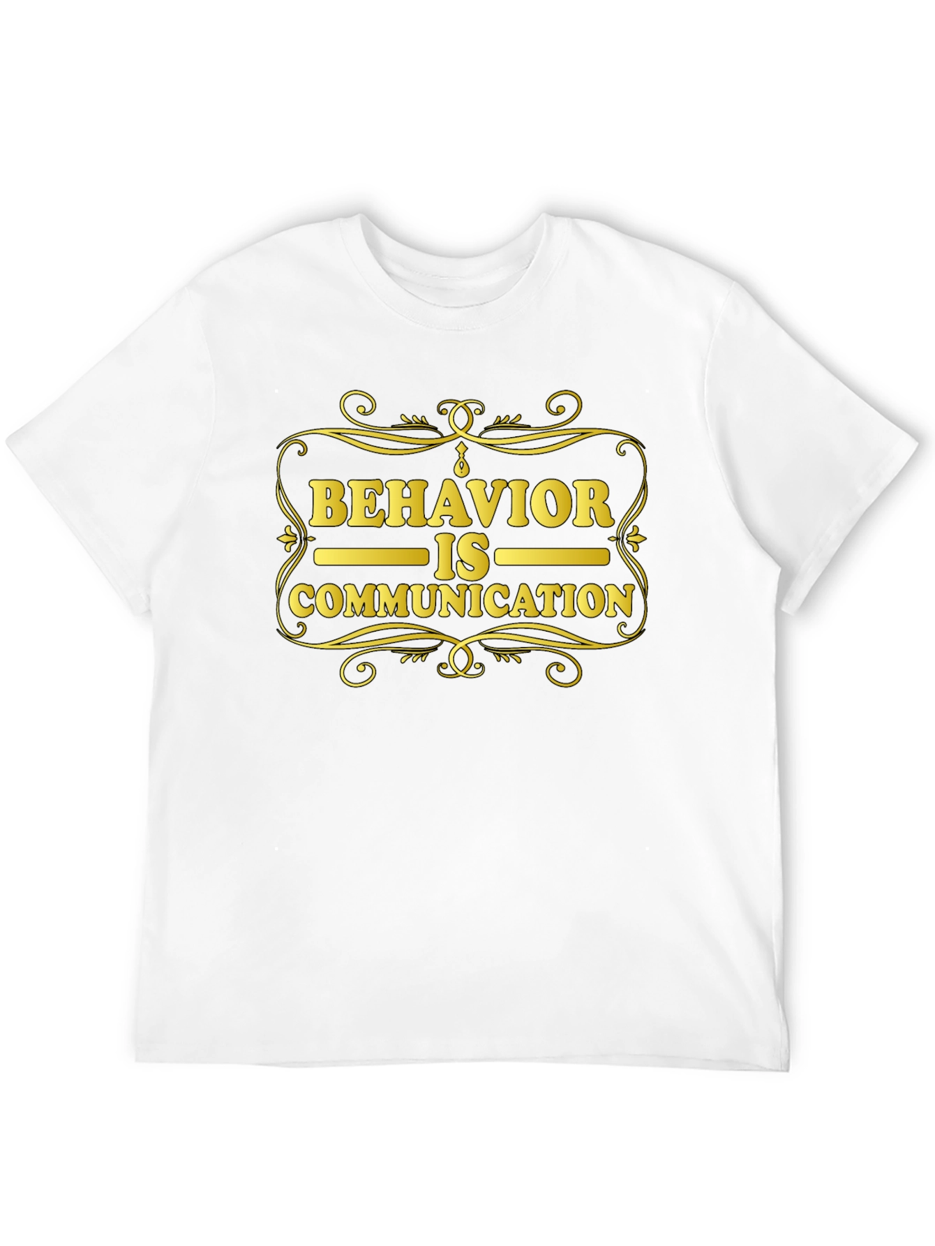Behavior is Communication Black Graphic Tee