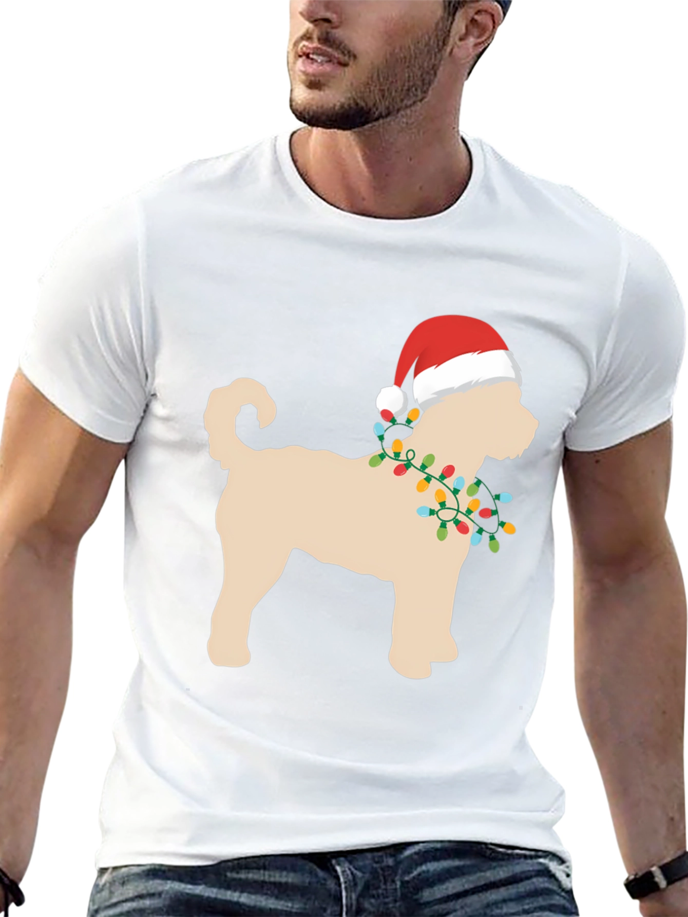 Festive Dog Christmas T-Shirt