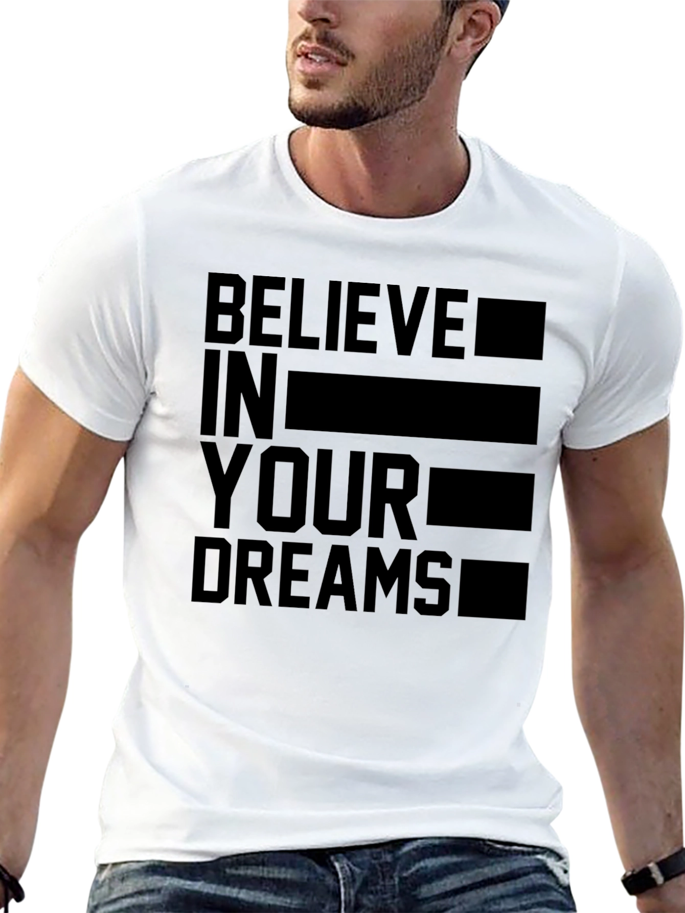 Believe In Your Dreams Graphic Tee - Black