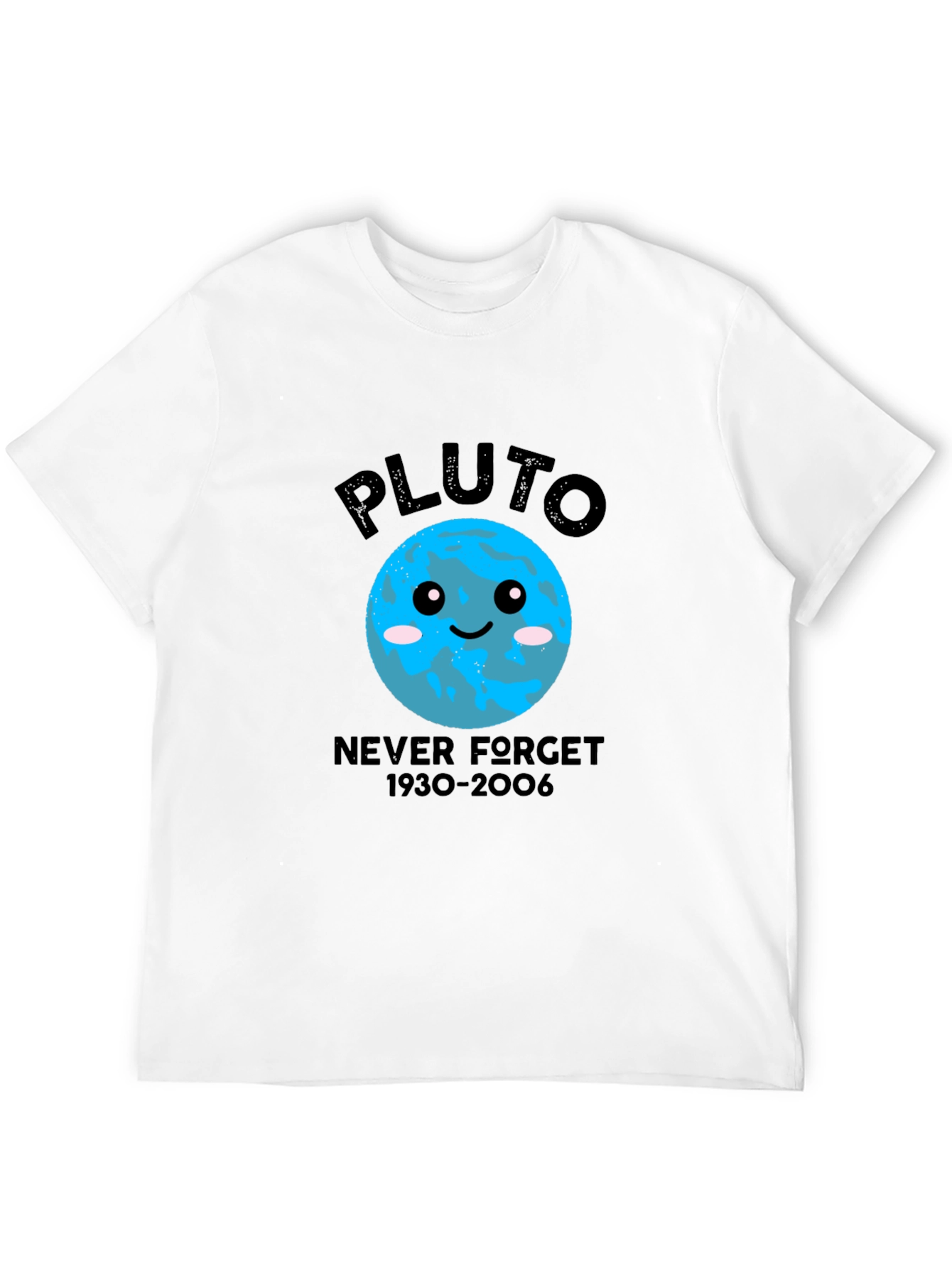 Pluto Never Forget Graphic T-Shirt - Black