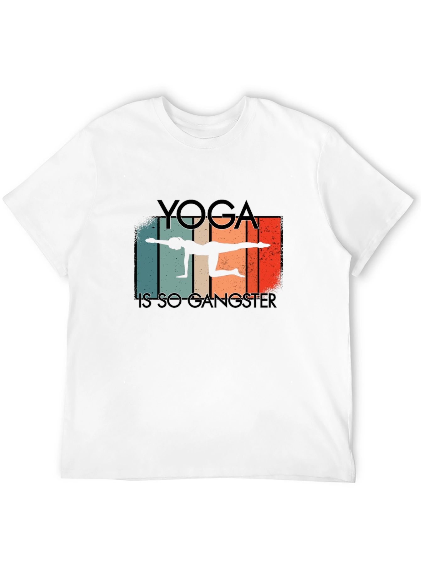 Yoga is so Gangster Black T-Shirt
