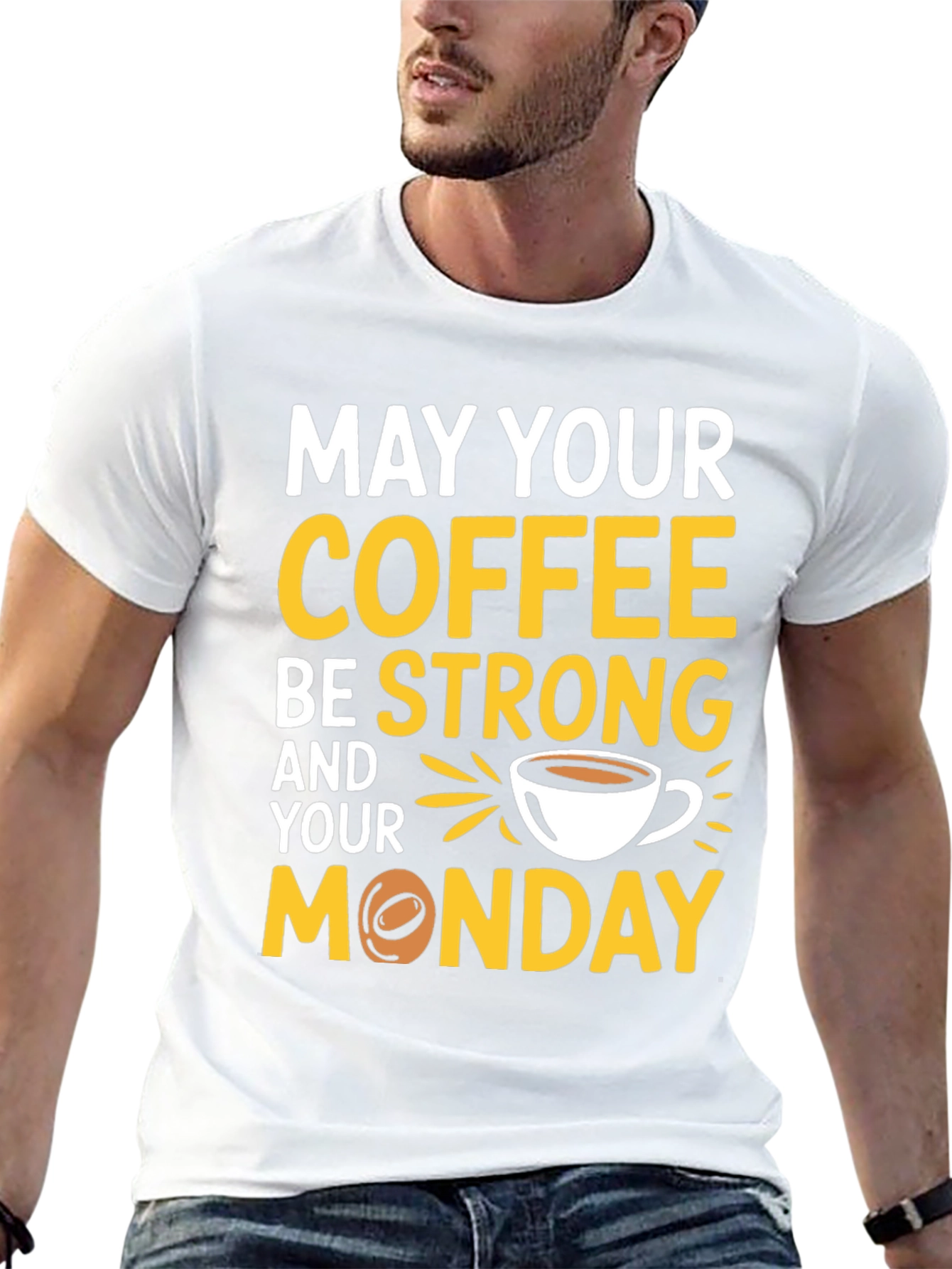 Funny Coffee Monday Graphic T-Shirt