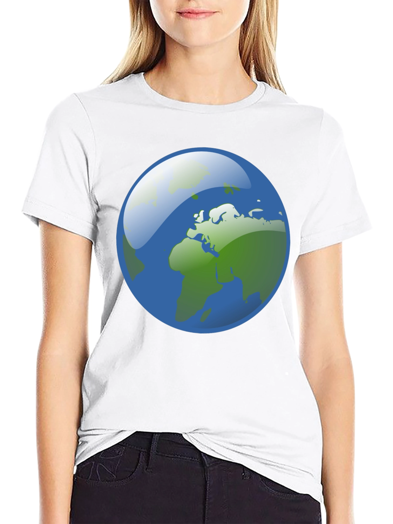 Earth Graphic Black T-Shirt