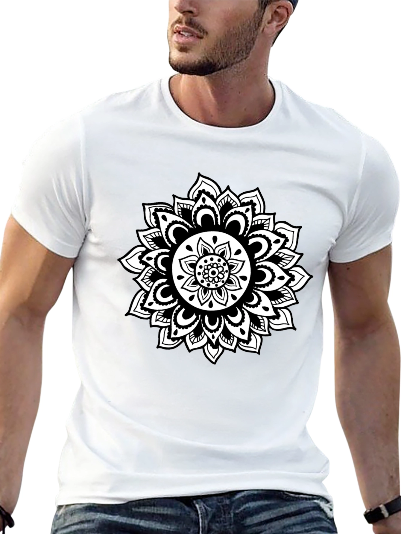 Black Mandala Graphic Tee