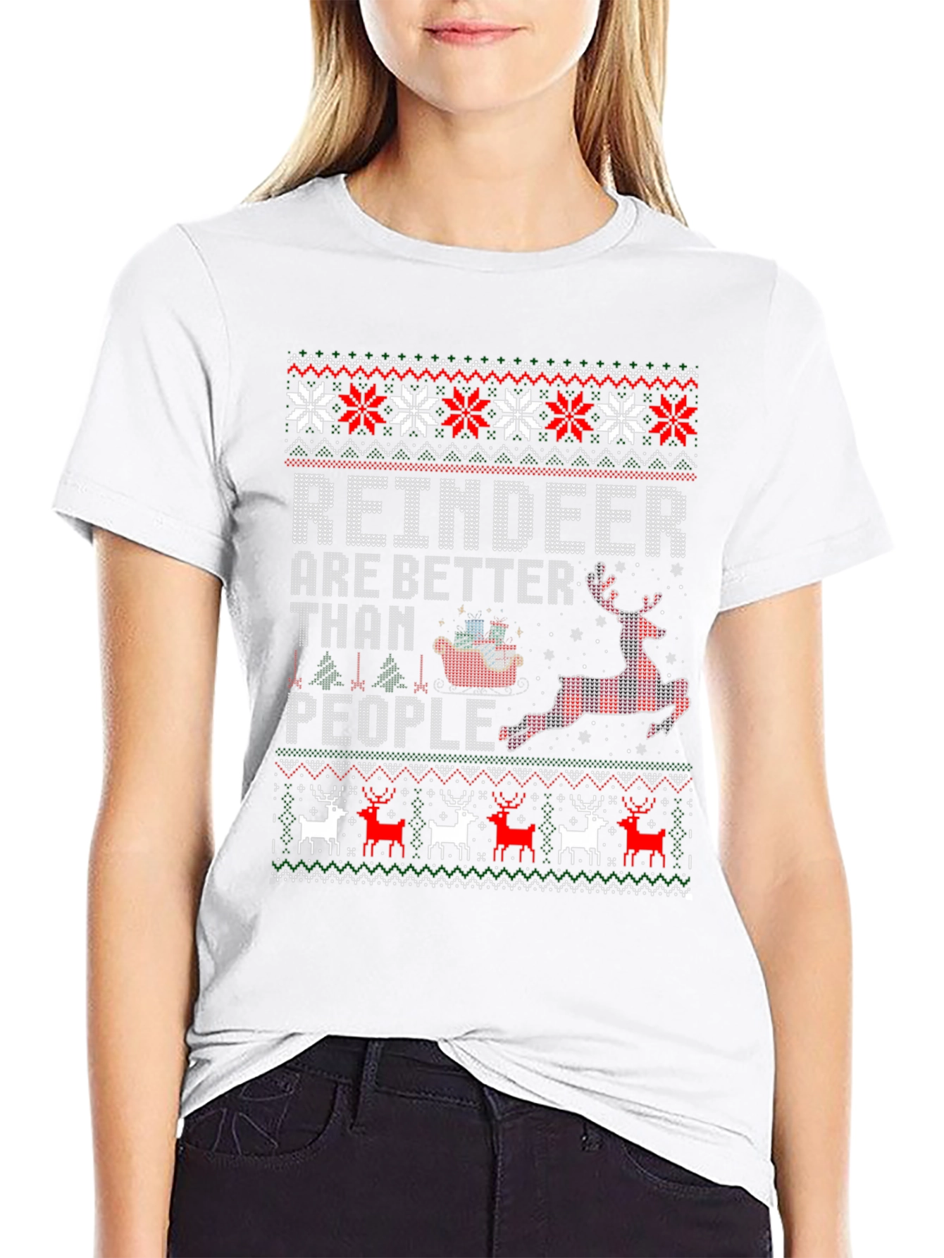 Reindeer Are Better Than People Holiday T-Shirt
