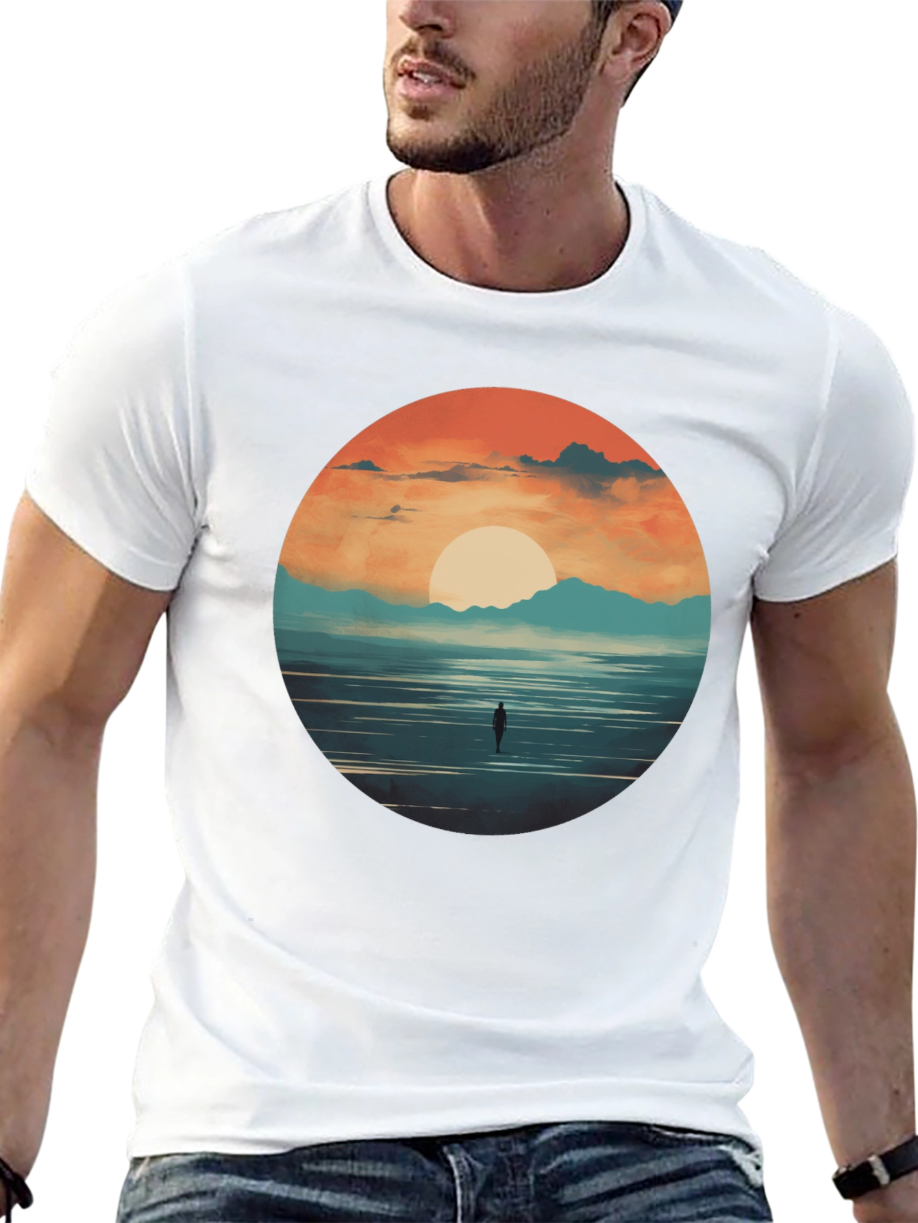Sunset Horizon Graphic Tee