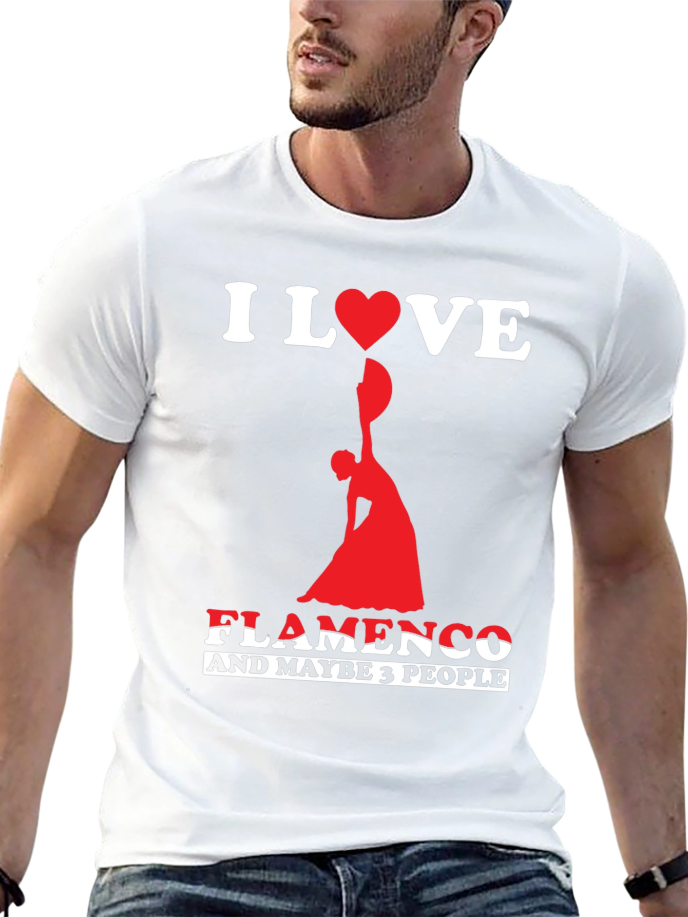 I Love Flamenco T-Shirt - Dancer Graphic Tee