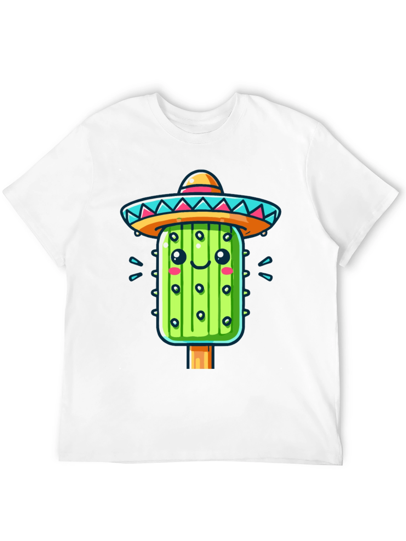 Cactus Sombrero Graphic Tee - Fun Fiesta Style!