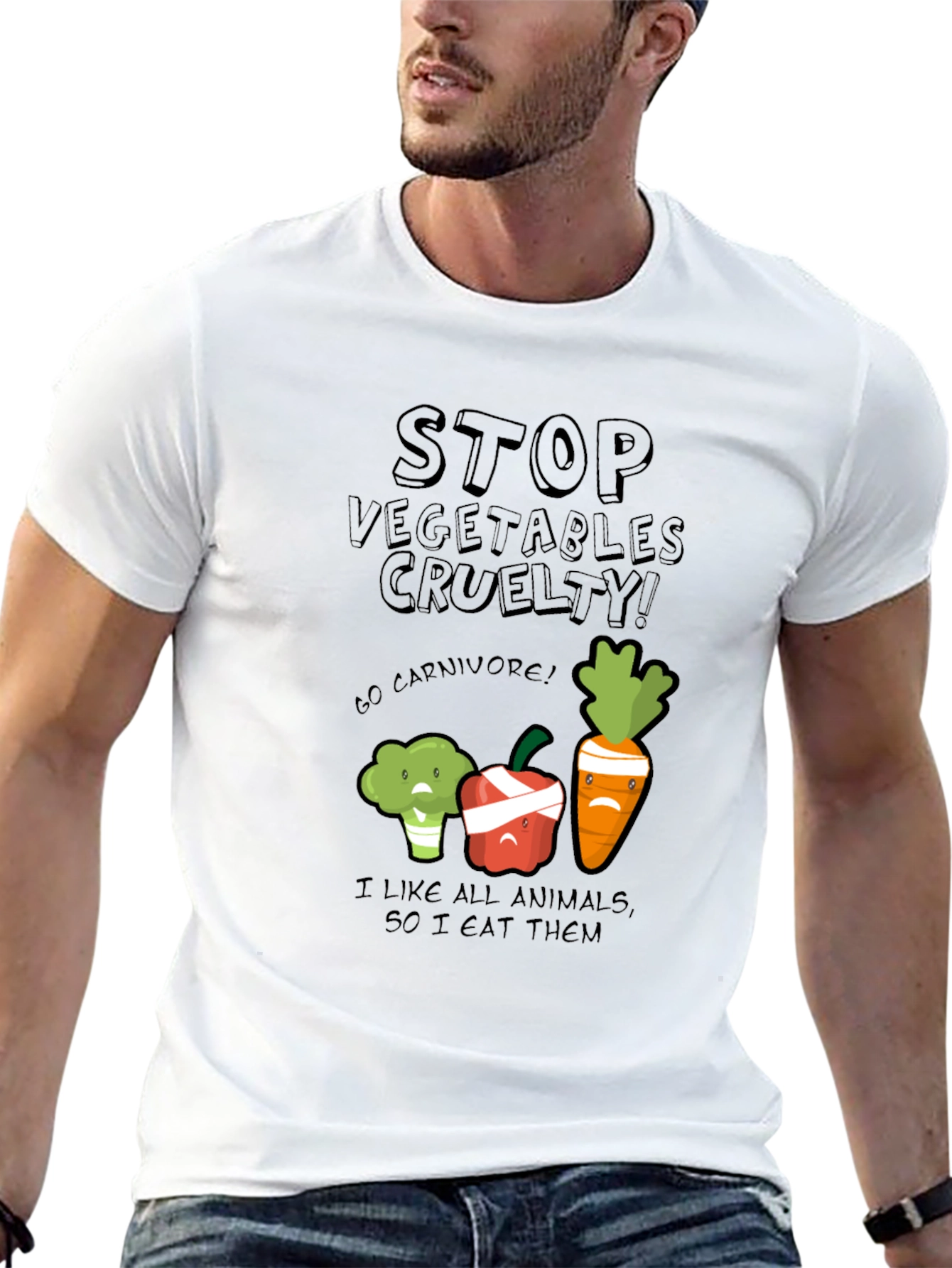 Stop Vegetables Cruelty Graphic Tee