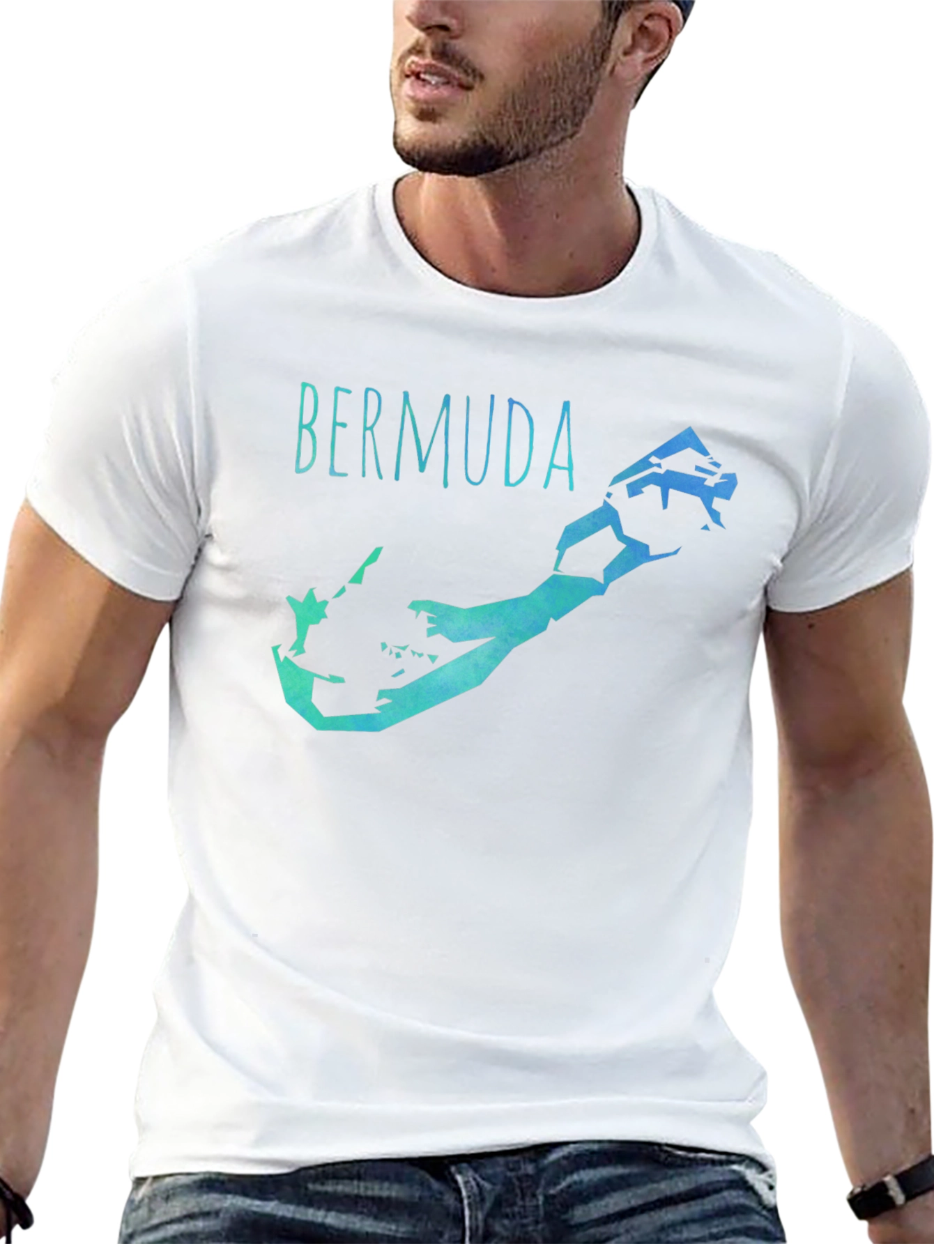 Bermuda Map Graphic Tee - Island Vibes T-Shirt