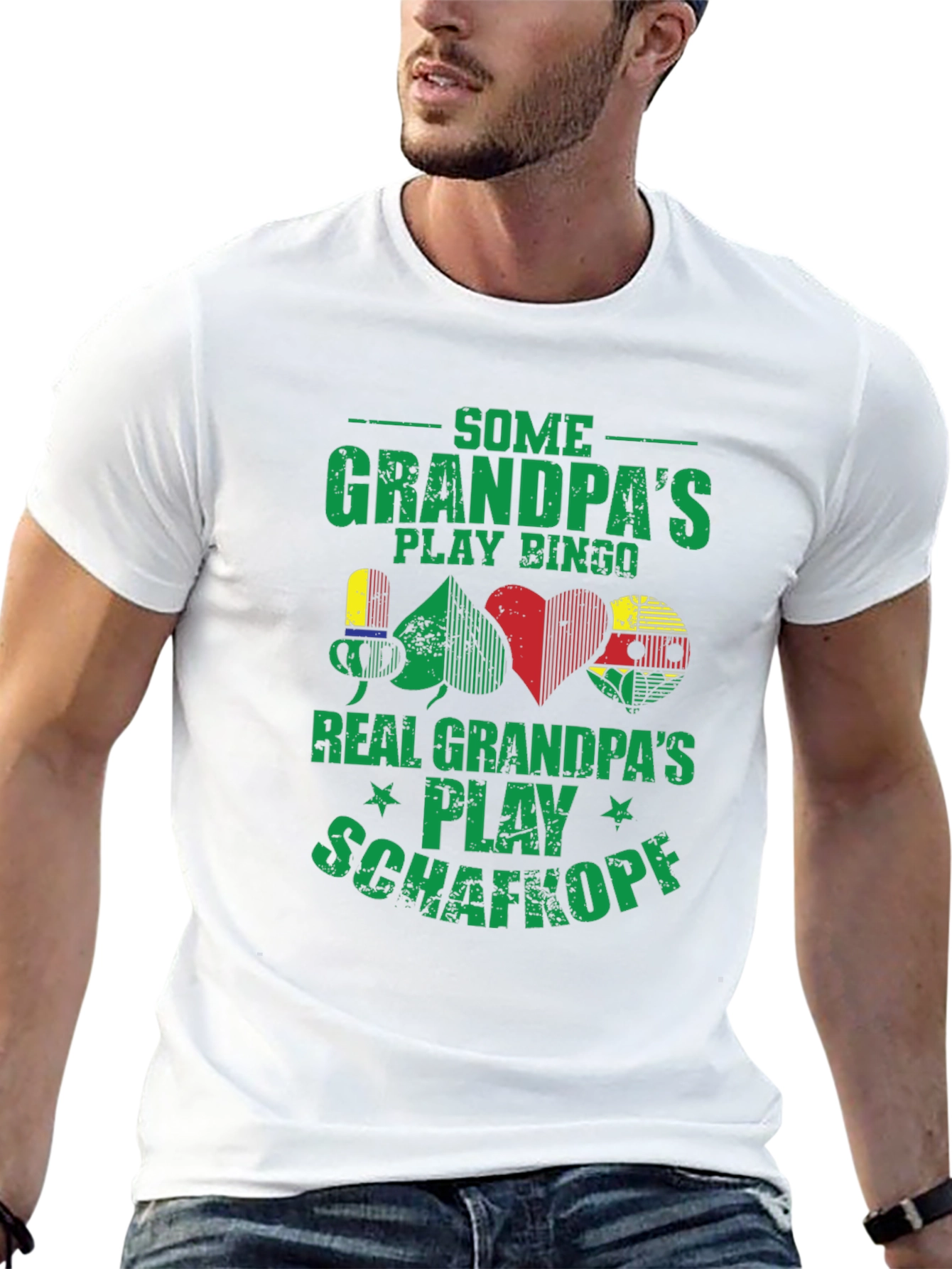Funny Grandpa Card Game T-Shirt