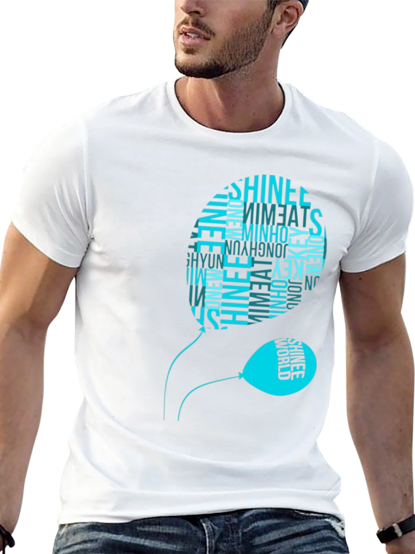 SHINee Balloon Graphic Black T-Shirt