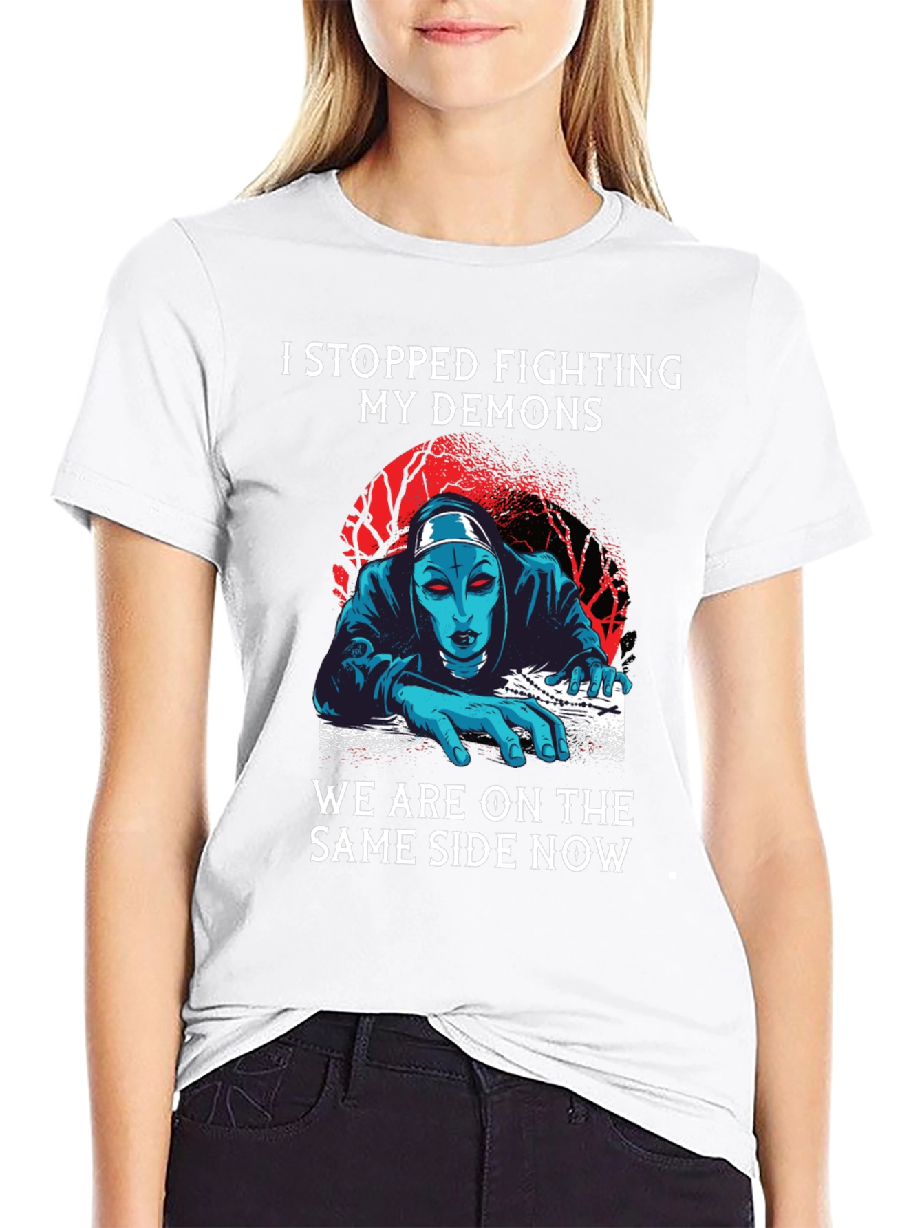 I Stopped Fighting My Demons Graphic Tee