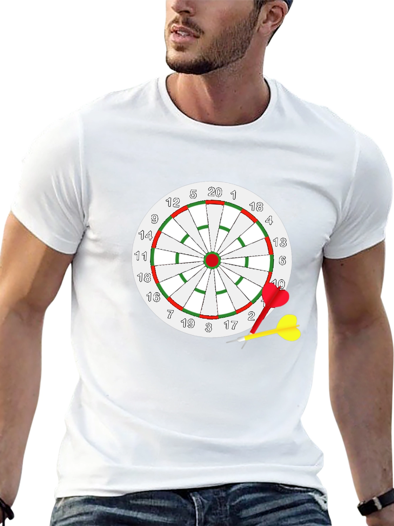 Dartboard Graphic T-Shirt - Novelty Tee