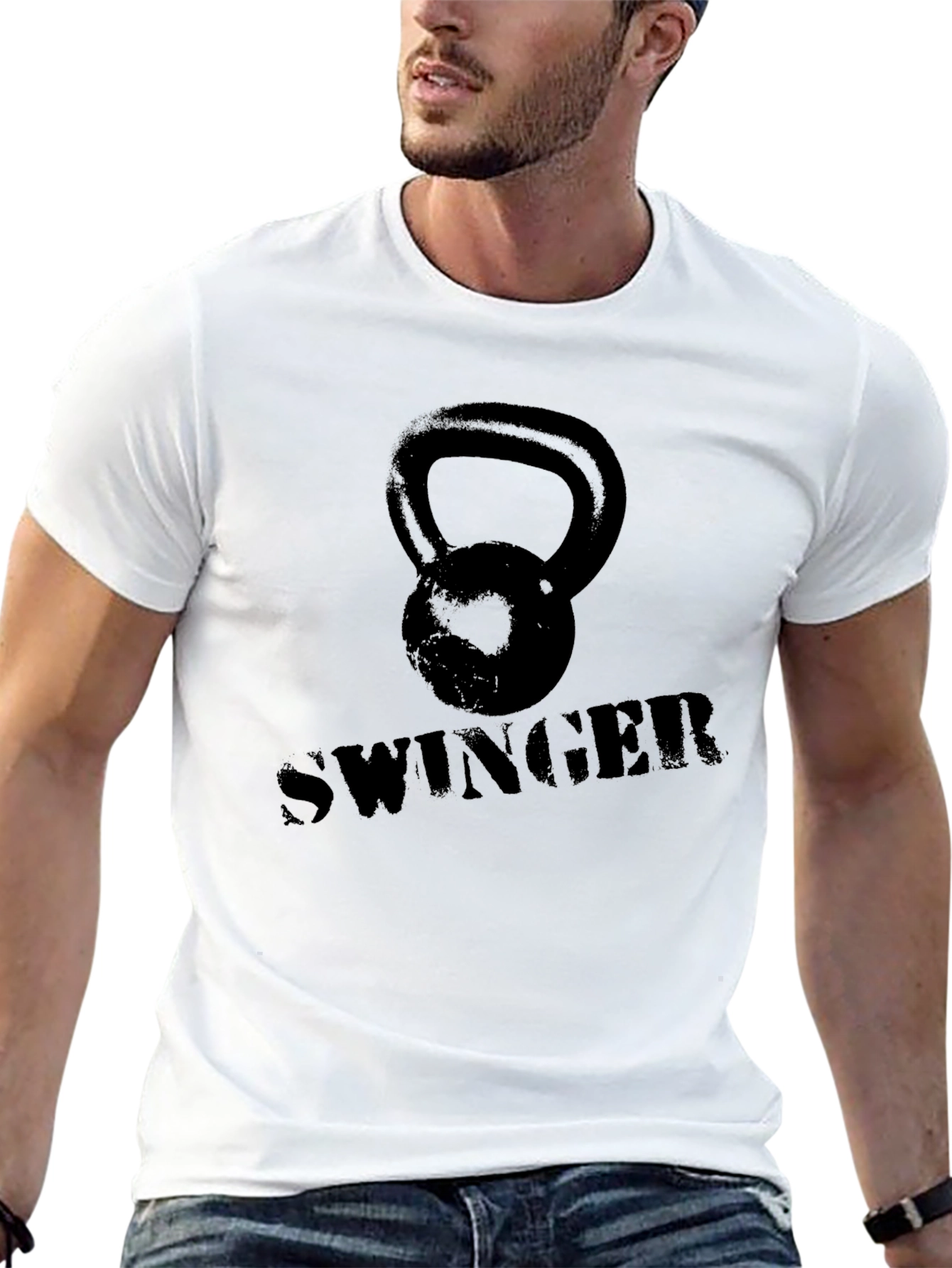 Kettlebell Swinger Graphic Tee - Fitness Lovers Shirt