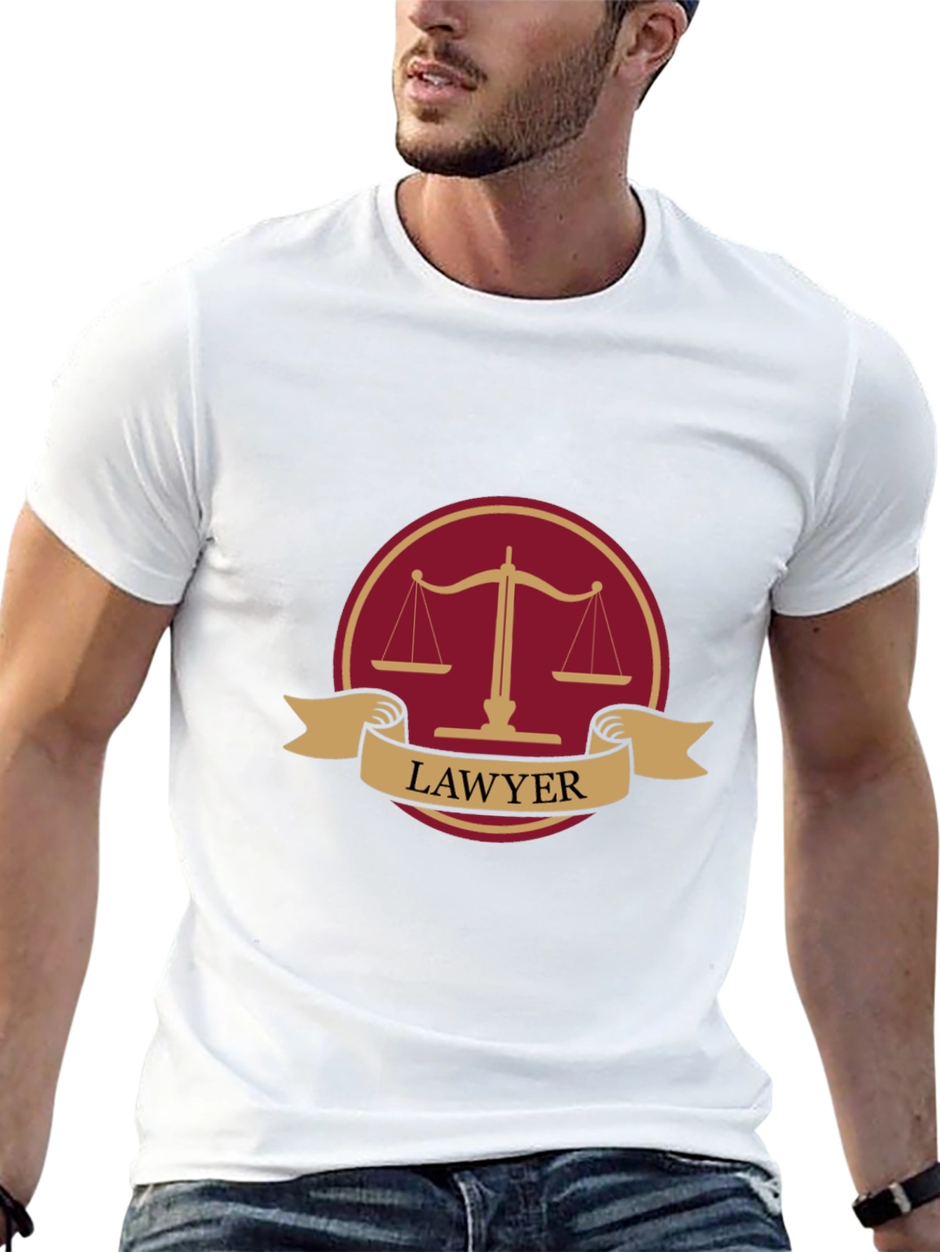 Lawyer T-Shirt Justice Scale Design