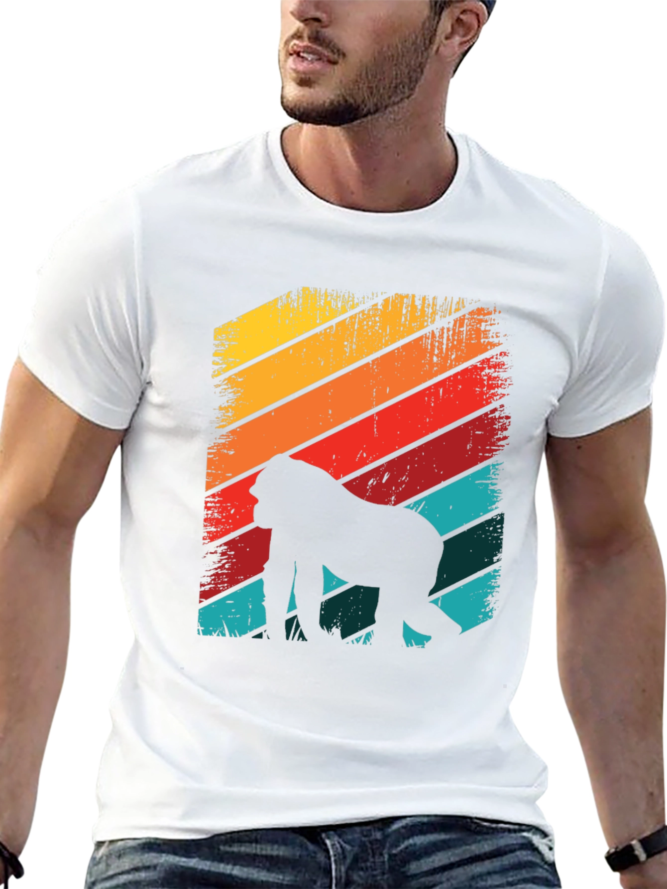 Retro Gorilla Silhouette Graphic Tee