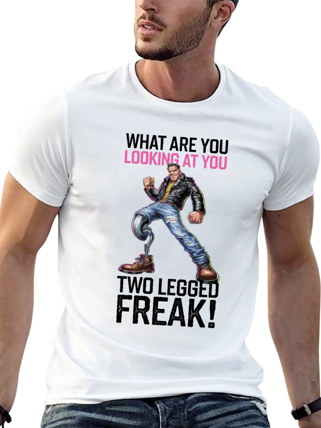 Two Legged Freak T-Shirt - Offensive Humor Tee