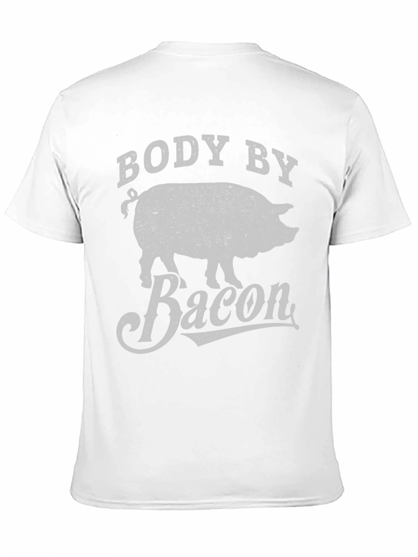 Body By Bacon T-Shirt - Funny Pig Design