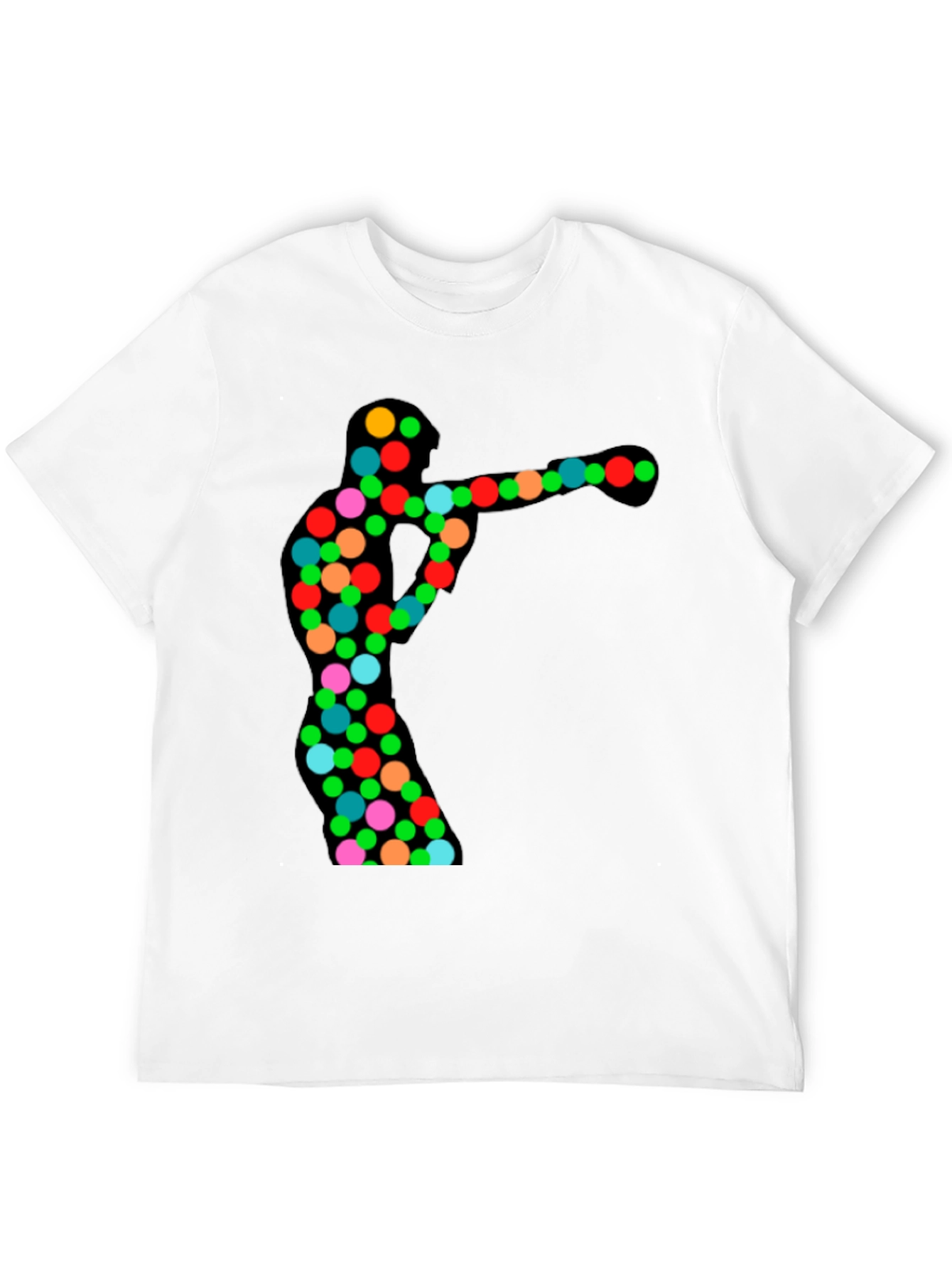 Abstract Boxer Black T-Shirt