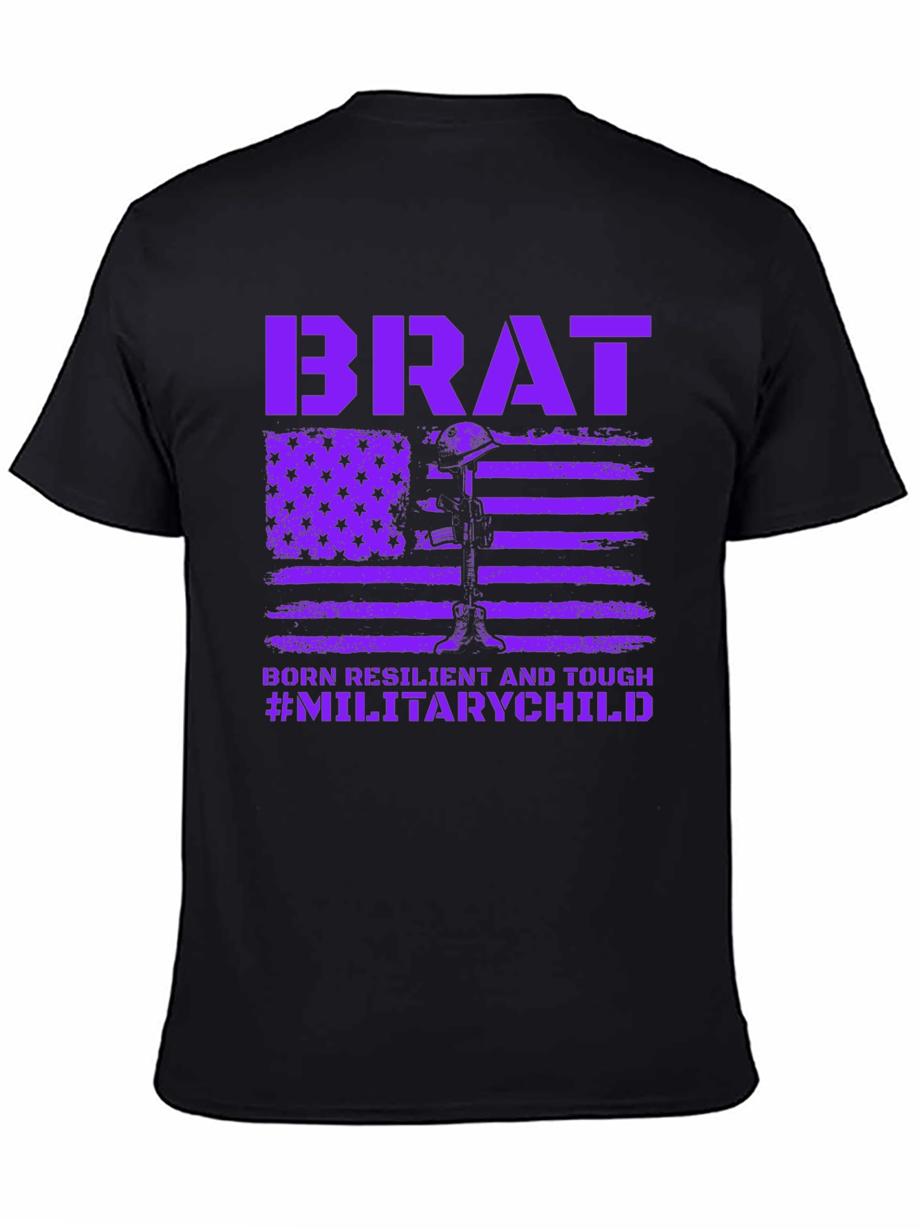 Military Brat T-Shirt - Born Resilient and Tough