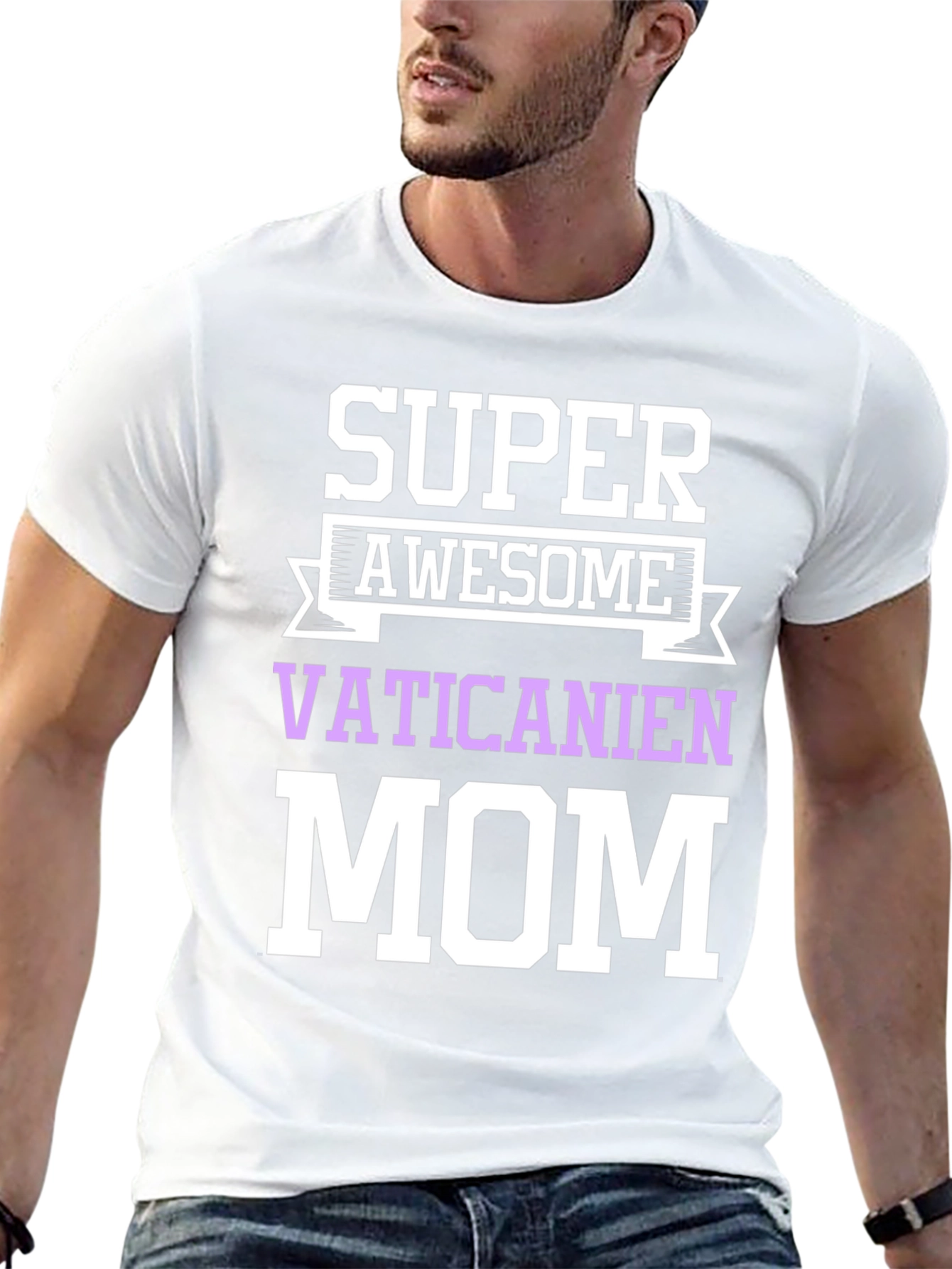 Super Awesome Vaticanien Mom Graphic T-Shirt