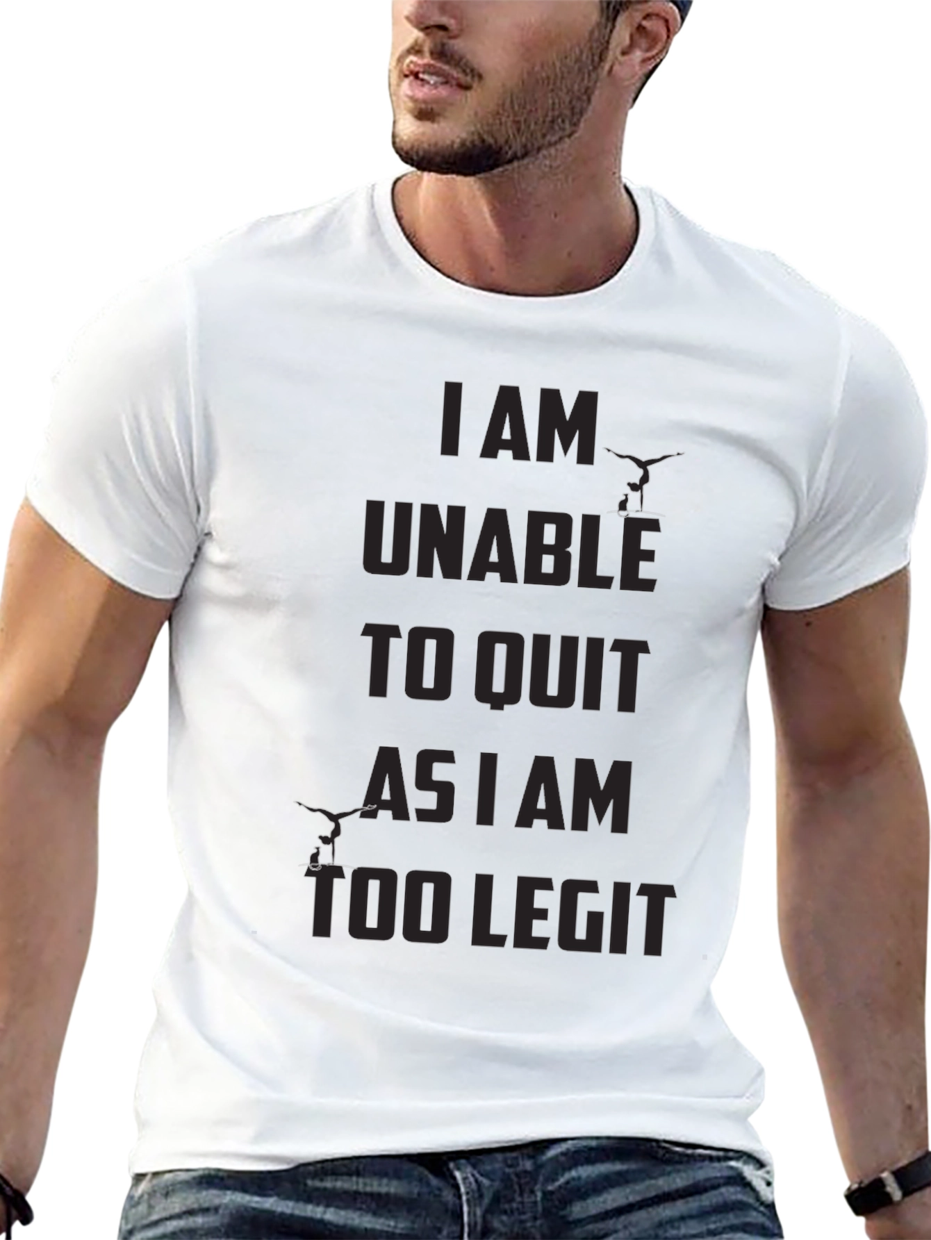 I am Unable To Quit Funny Black T-Shirt