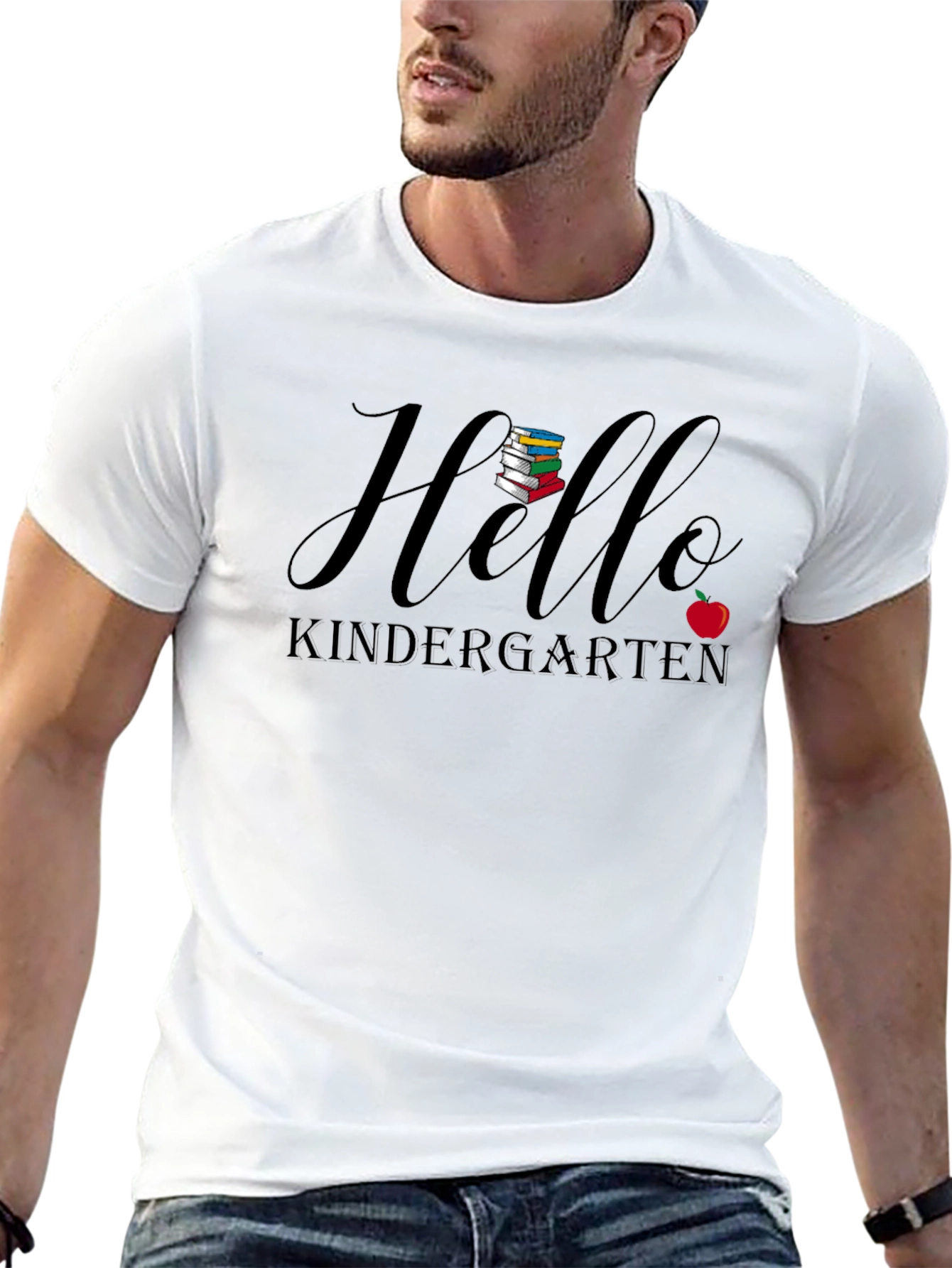 Hello Kindergarten Teacher T-Shirt Back to School Tee