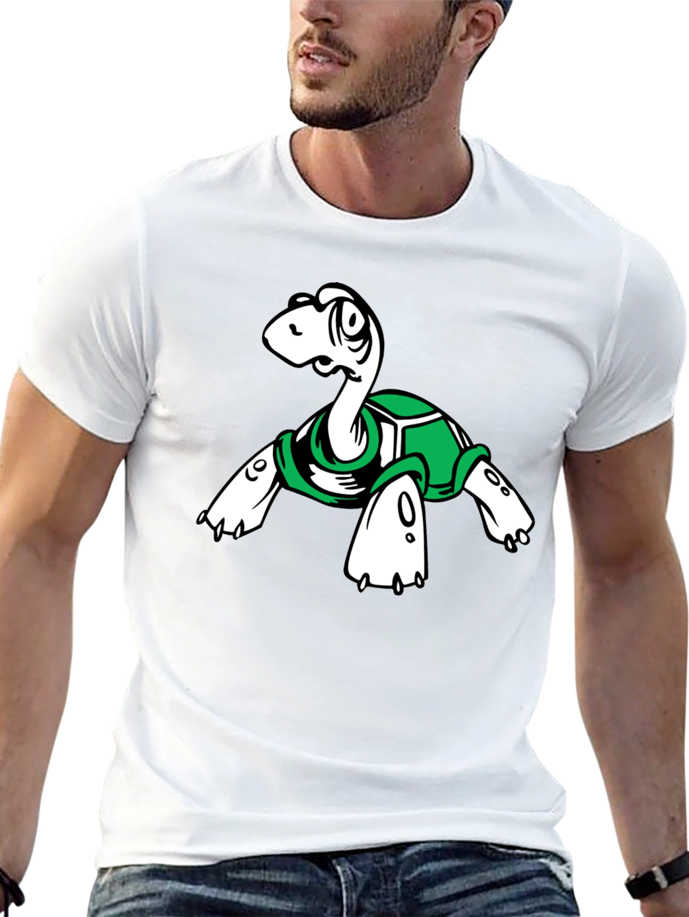 Turtle Graphic Tee - Unique Cartoon Design