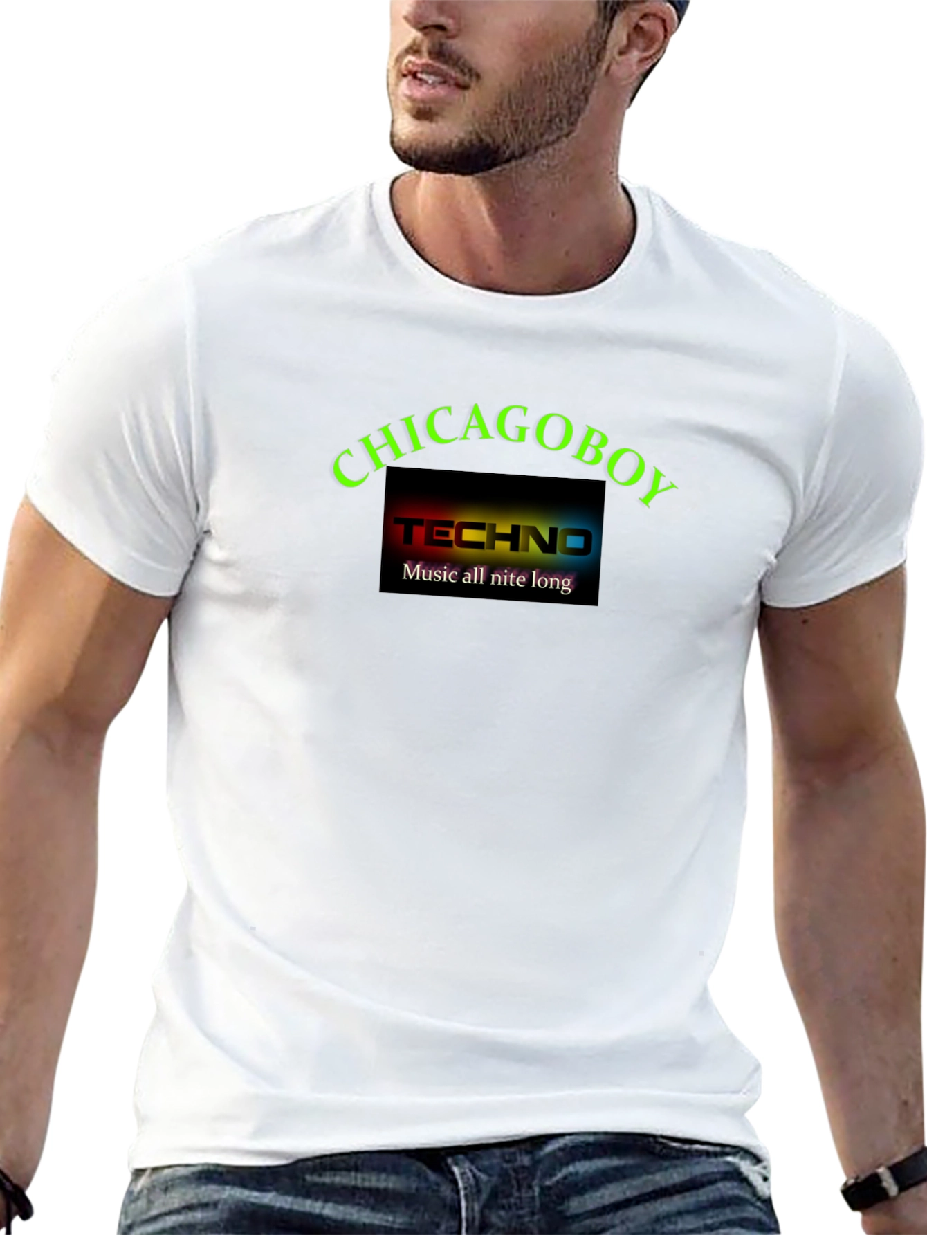 Chicagoboy Techno Music All Nite Long T-Shirt