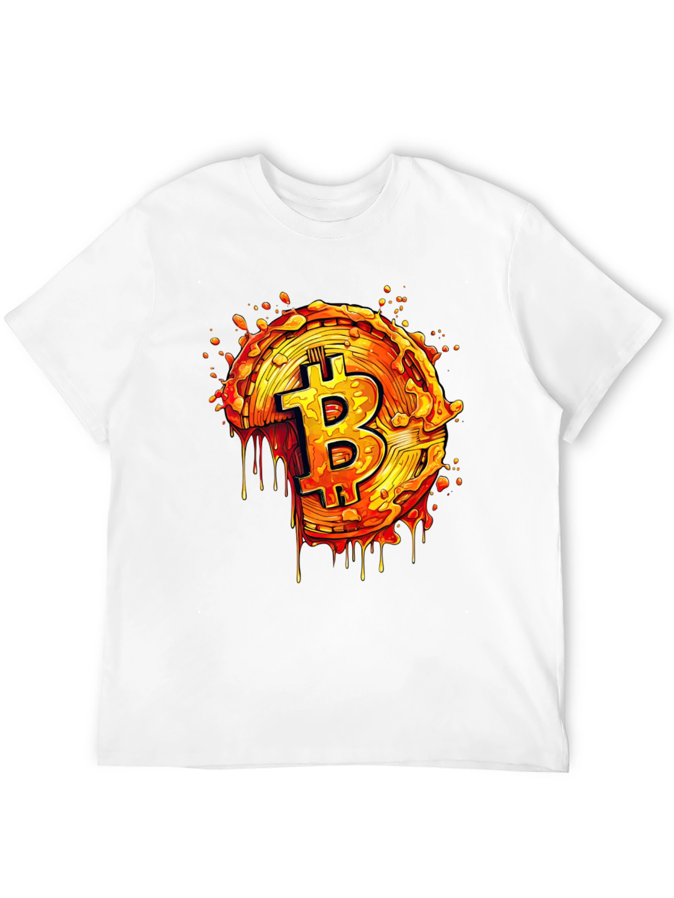 Bitcoin Lava Drip T-Shirt - Crypto Fashion
