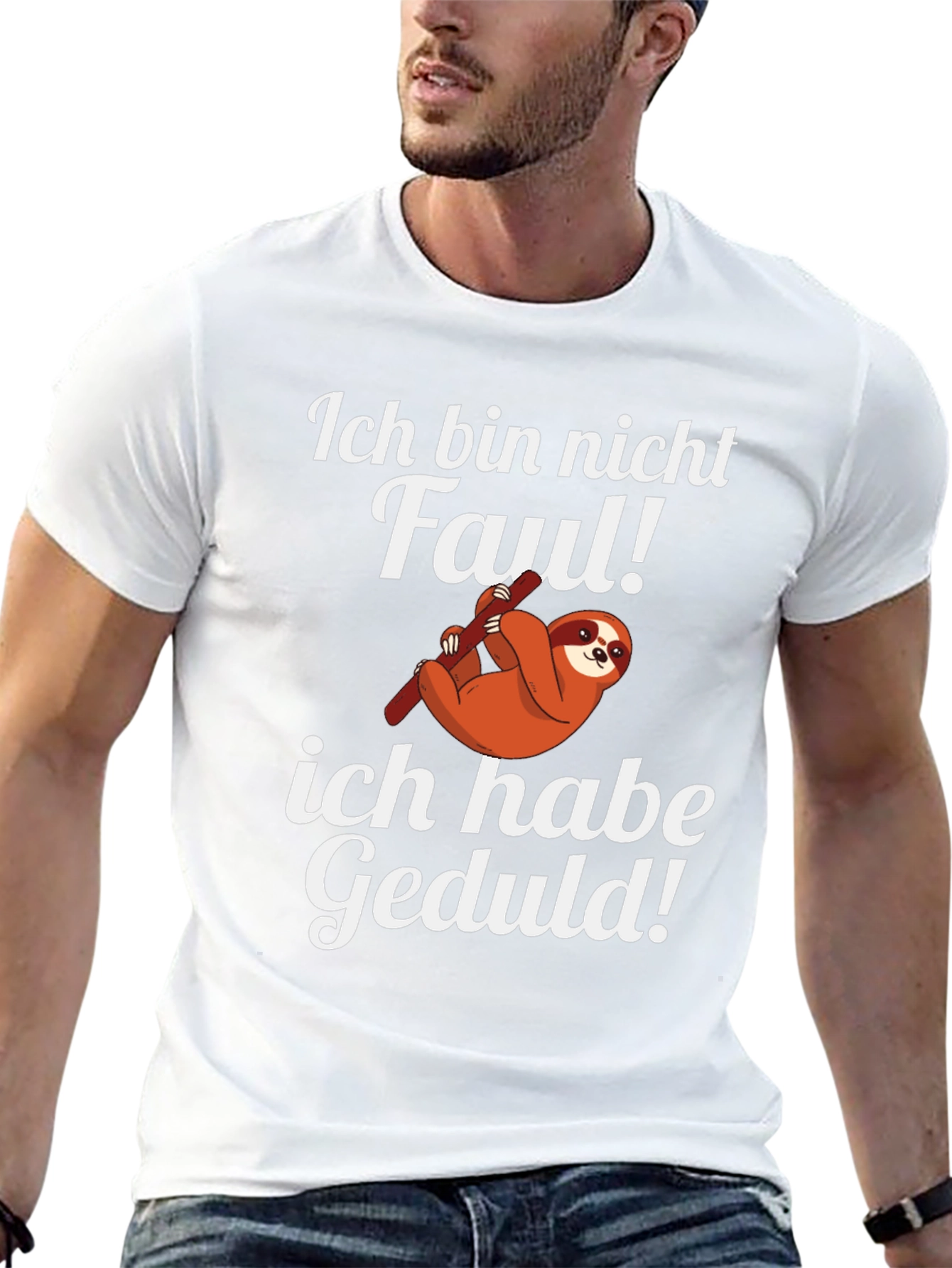 Ich Bin Nicht Faul T-Shirt Sloth Graphic Tee